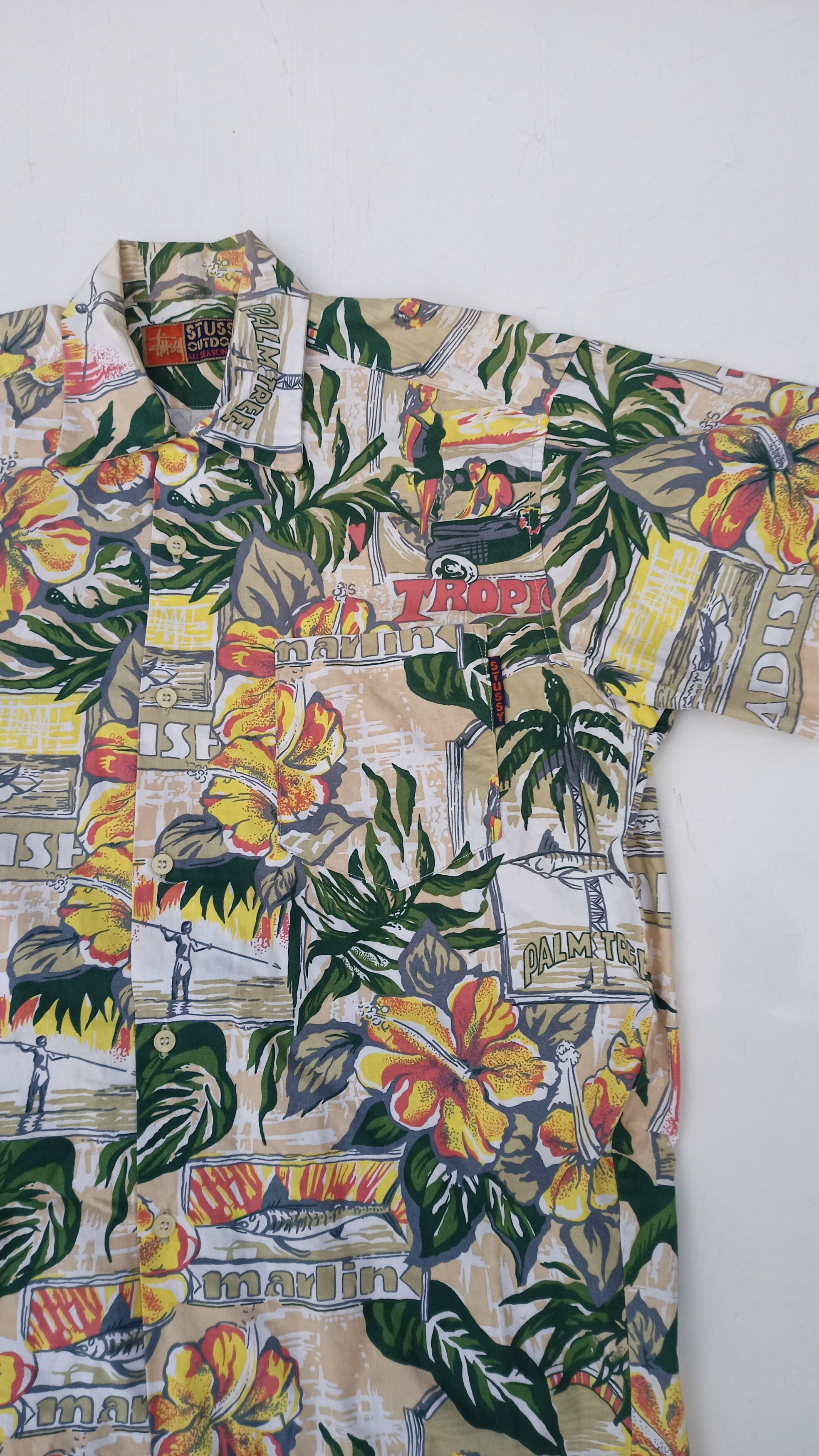 Stussy Rare Stussy Hawaiian Shirt Made In Usa Size US M / EU 48-50 / 2 - 2 Thumbnail