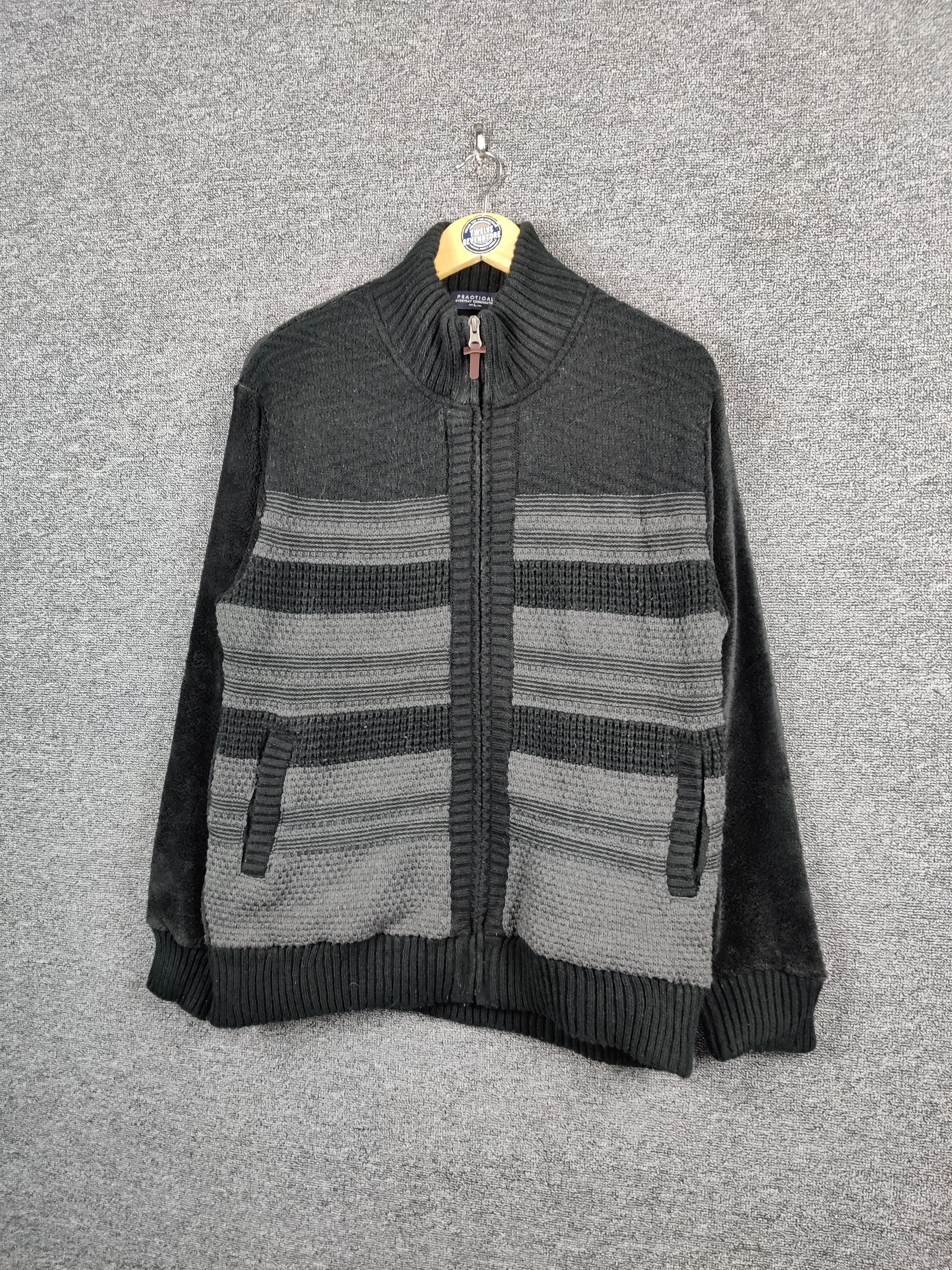 Japanese Brand Vintage Japanese Brand Practical Zipper Knit Sweater Size US L / EU 52-54 / 3 - 2 Thumbnail