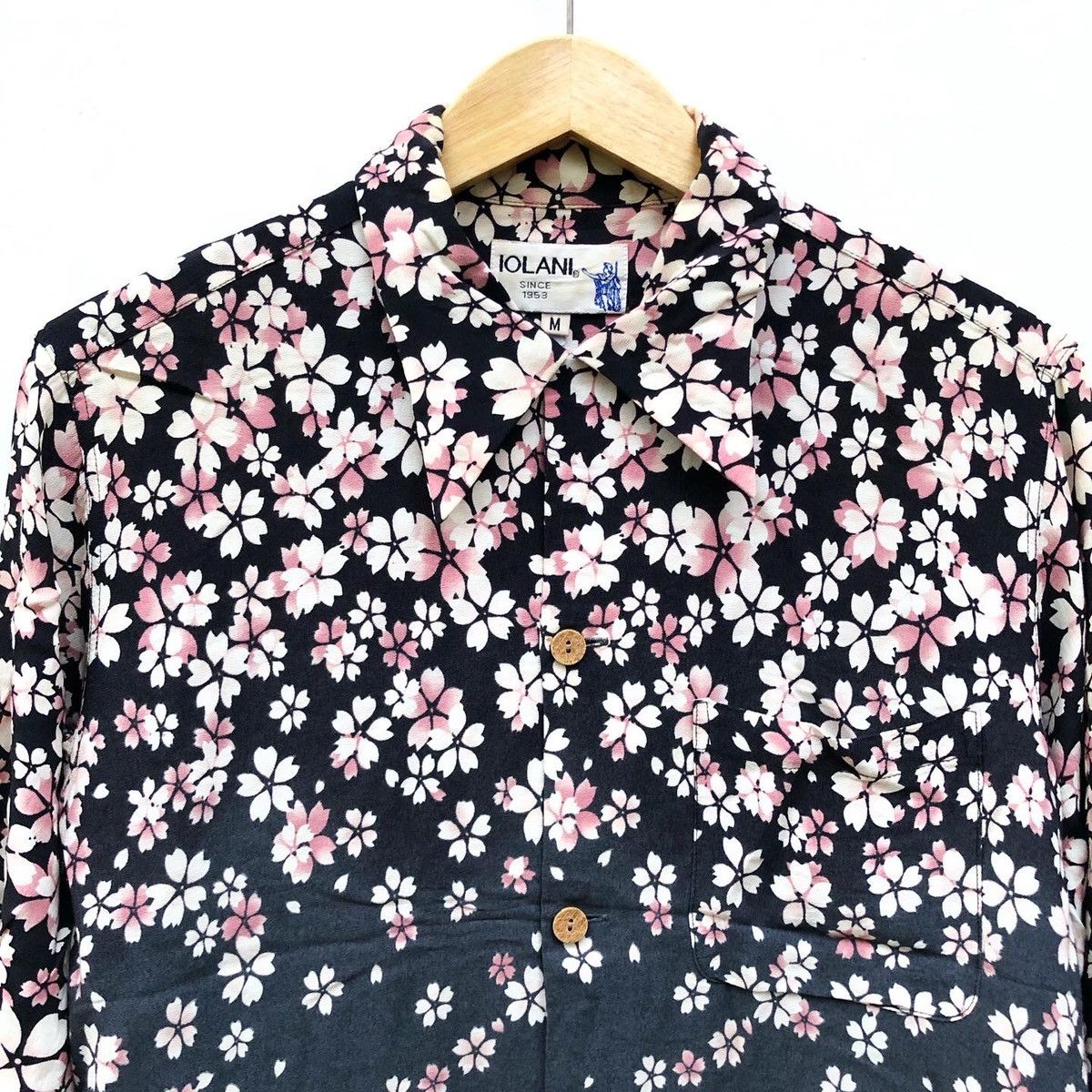 IOLANI Rare Hawaiian Shirt Iolani japanese brand sakura printed Size US M / EU 48-50 / 2 - 3 Thumbnail