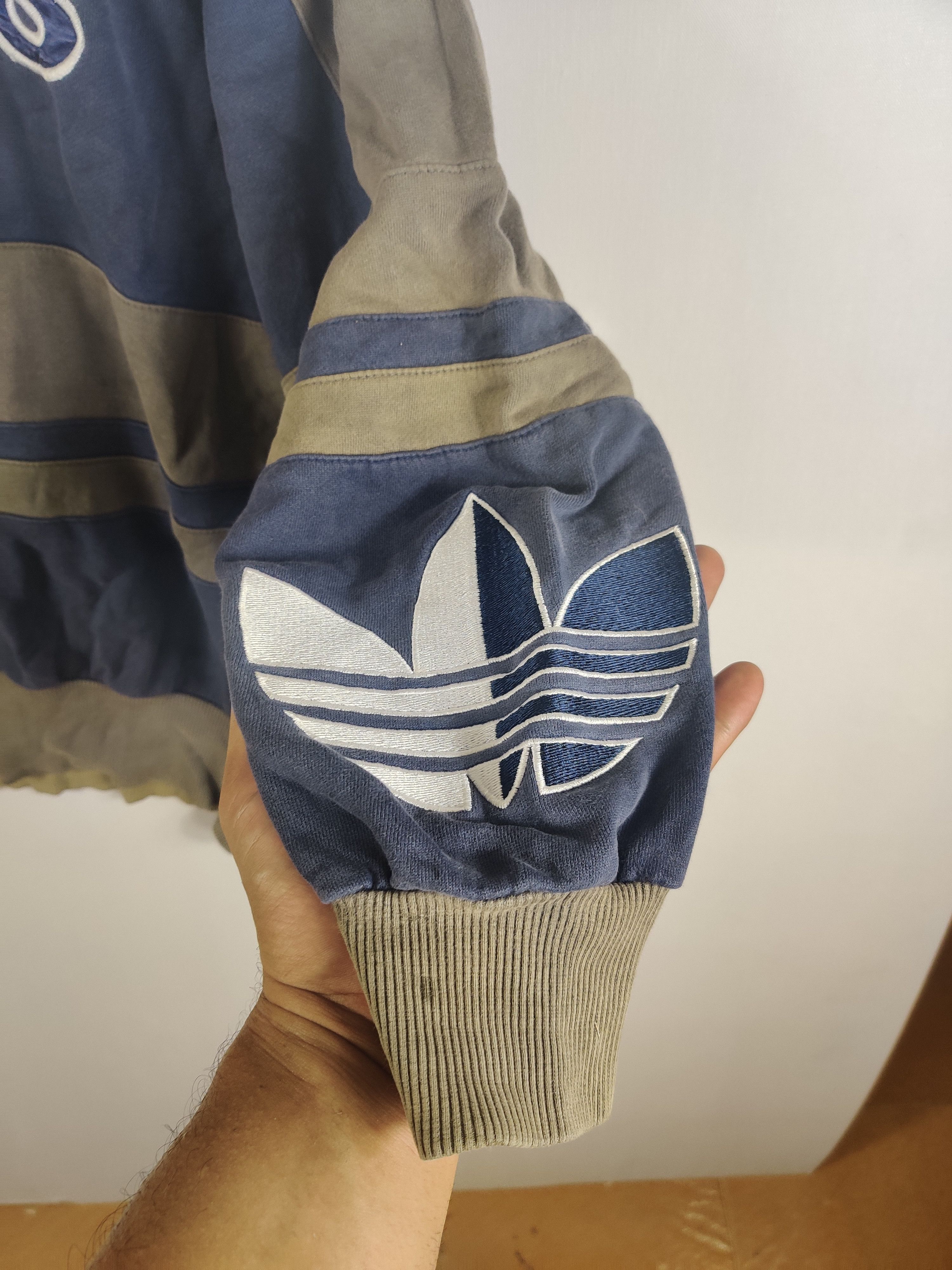 Adidas Vintage 90's Adidas Trefoil Embroidery Crewneck Sweatshirt Size US L / EU 52-54 / 3 - 3 Thumbnail