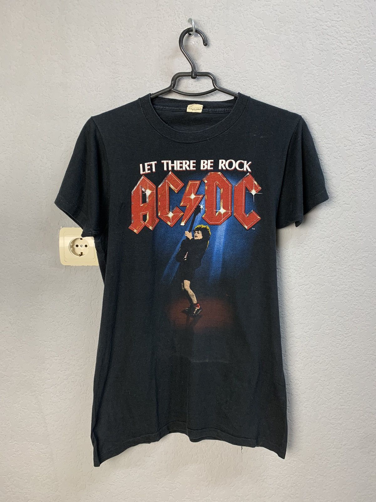 Very Rare AC/DC LET THERE Be Rock 1982 t-shirt rock tee rare ac/dc 80s ...