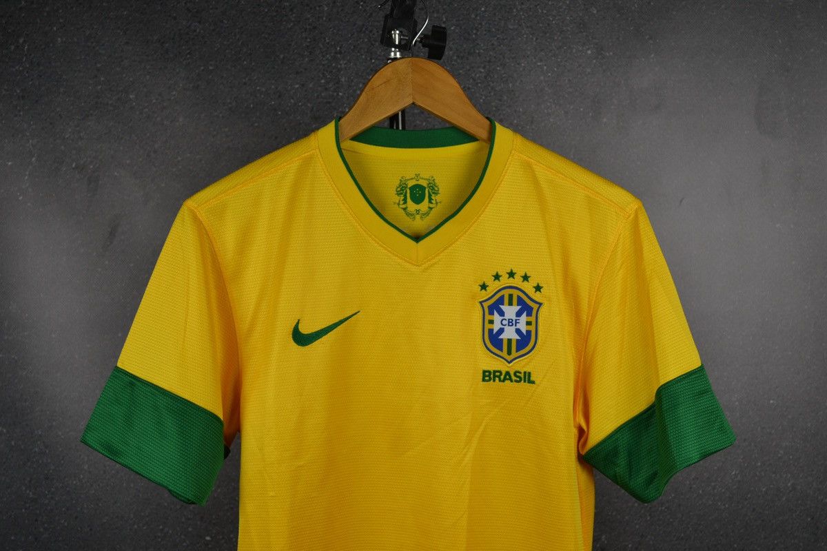 Nike Brazil 2012 Home Football Shirt Nike Soccer Jersey Nike Size US S / EU 44-46 / 1 - 3 Thumbnail