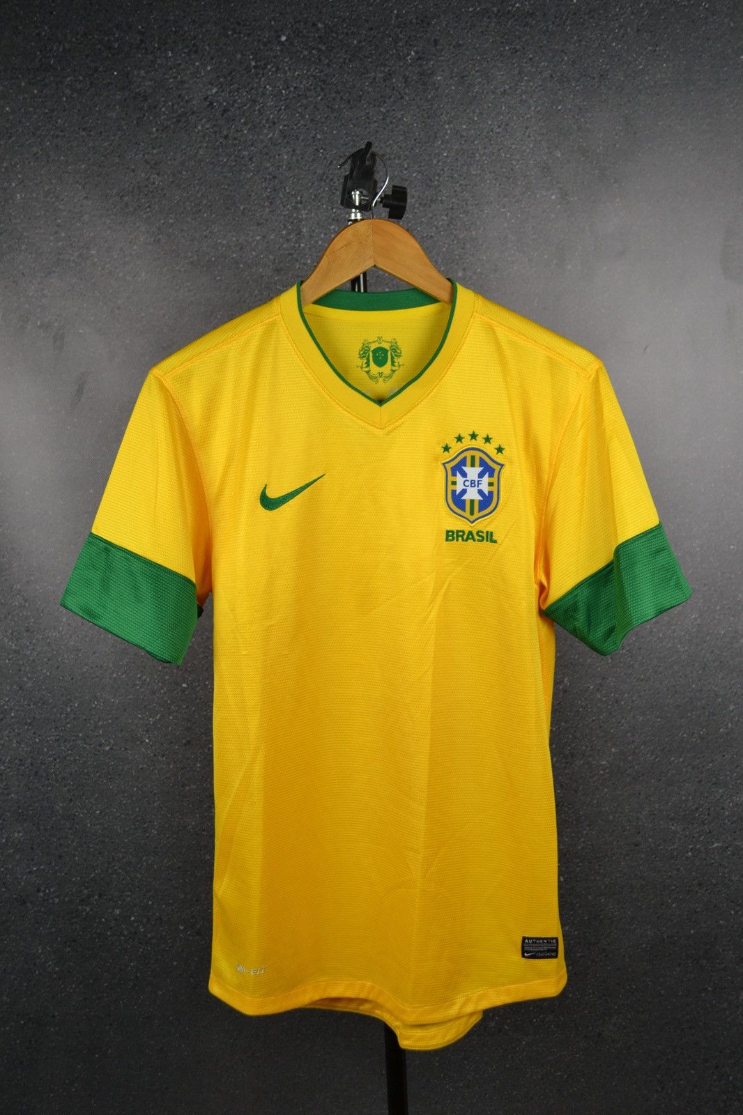 Nike Brazil 2012 Home Football Shirt Nike Soccer Jersey Nike Size US S / EU 44-46 / 1 - 1 Thumbnail