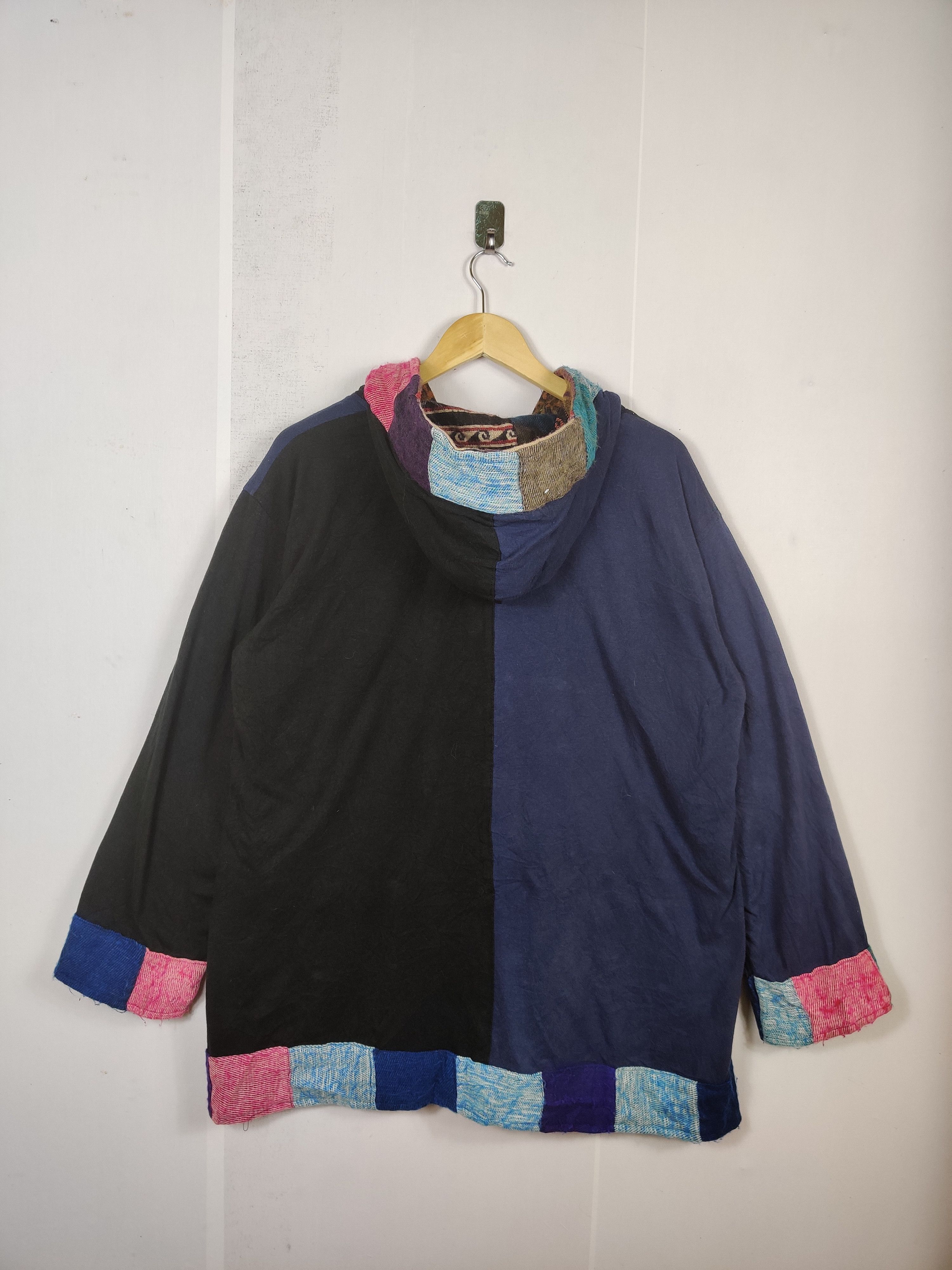 Japanese Brand Vintage Patchwork Zip Up Hooded Navajo Size US L / EU 52-54 / 3 - 6 Thumbnail