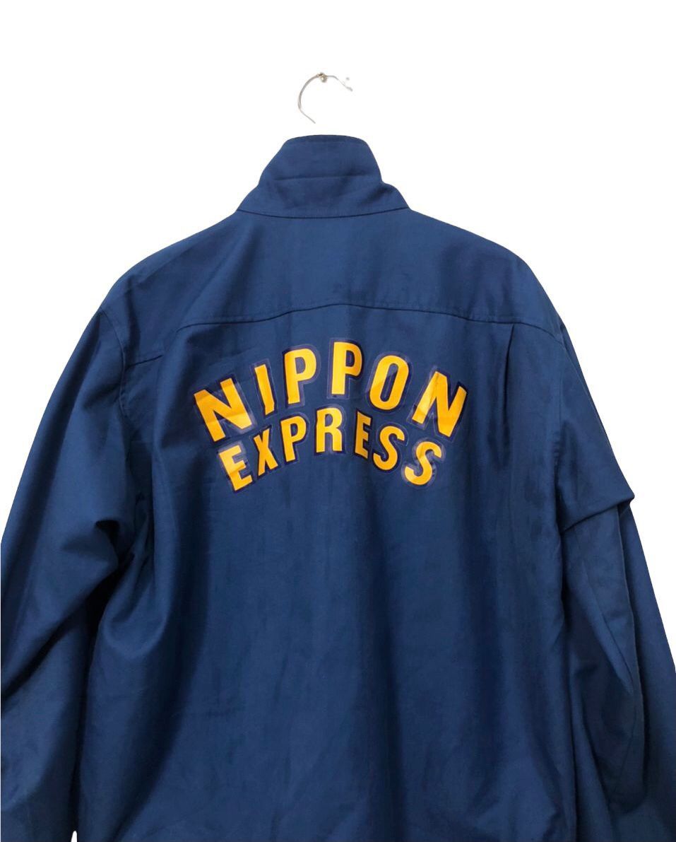 Japanese Brand Vintage Nippon Express Spell Out Big Logo Zipper Ups Jacket Size US S / EU 44-46 / 1 - 6 Thumbnail
