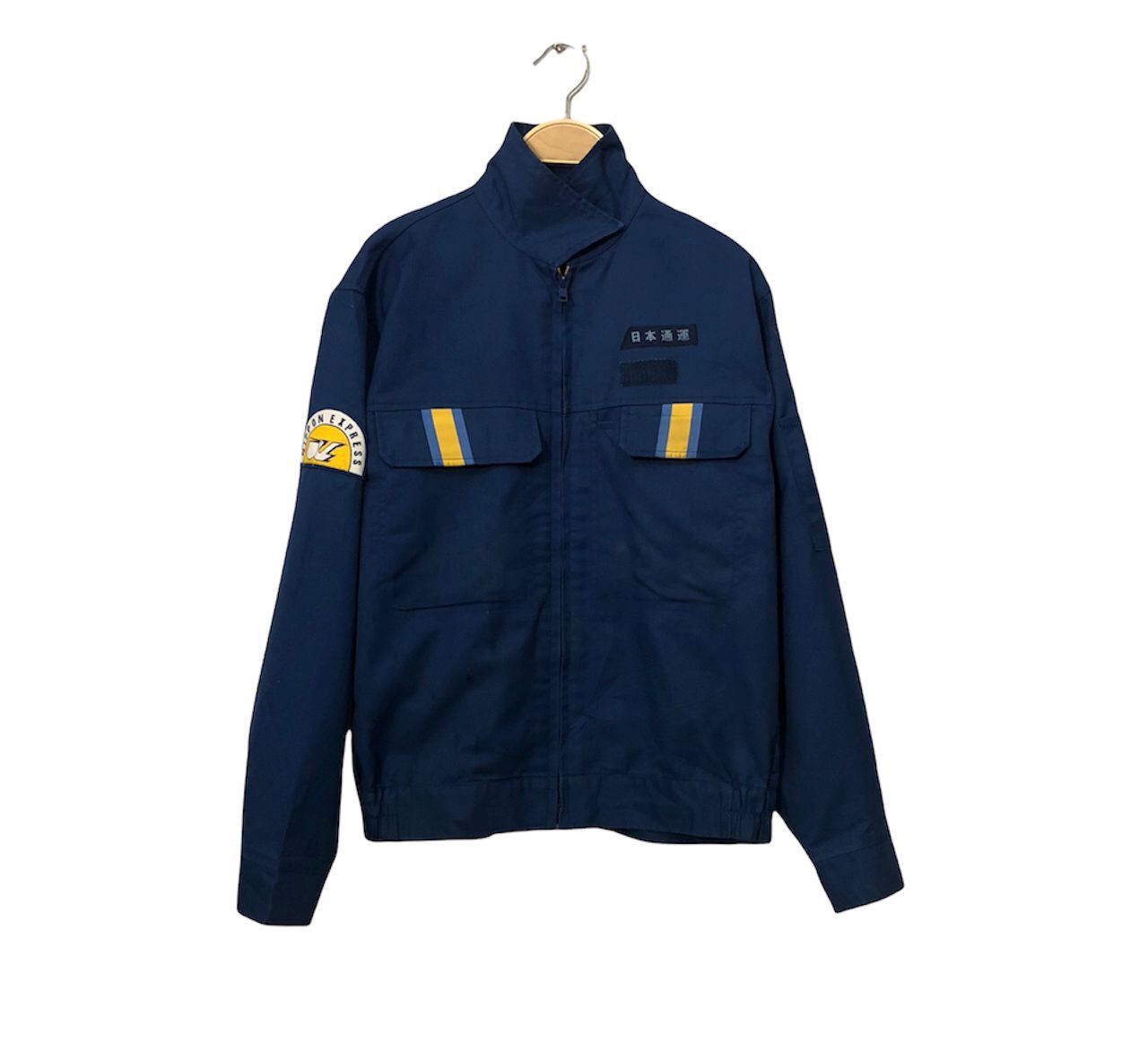 Japanese Brand Vintage Nippon Express Spell Out Big Logo Zipper Ups Jacket Size US S / EU 44-46 / 1 - 2 Thumbnail
