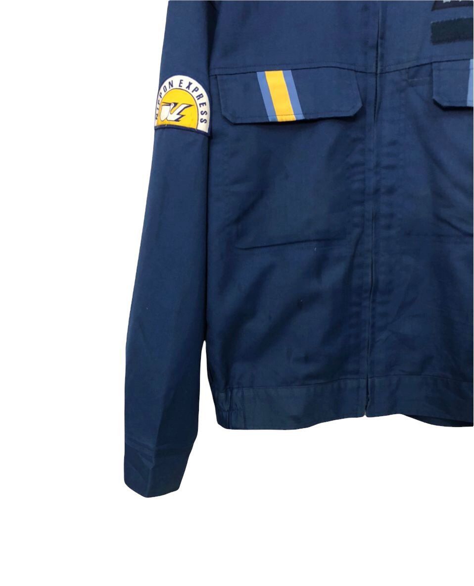 Japanese Brand Vintage Nippon Express Spell Out Big Logo Zipper Ups Jacket Size US S / EU 44-46 / 1 - 4 Thumbnail