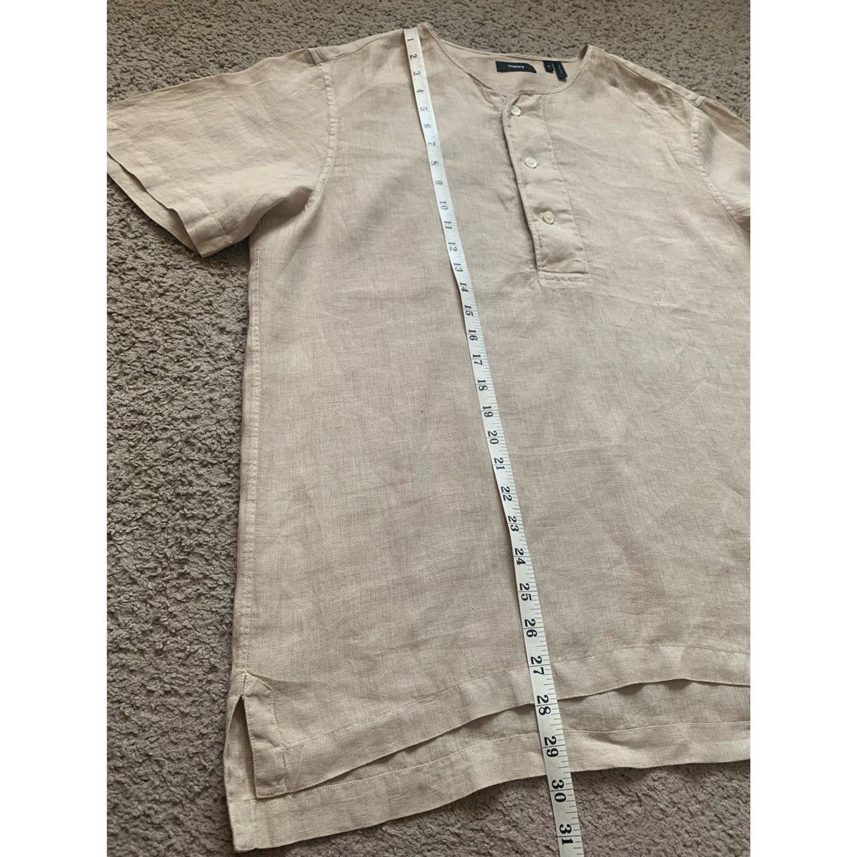 Theory THEORY HENLEY KHAKI LINEN JERSEY Size US M / EU 48-50 / 2 - 17 Thumbnail