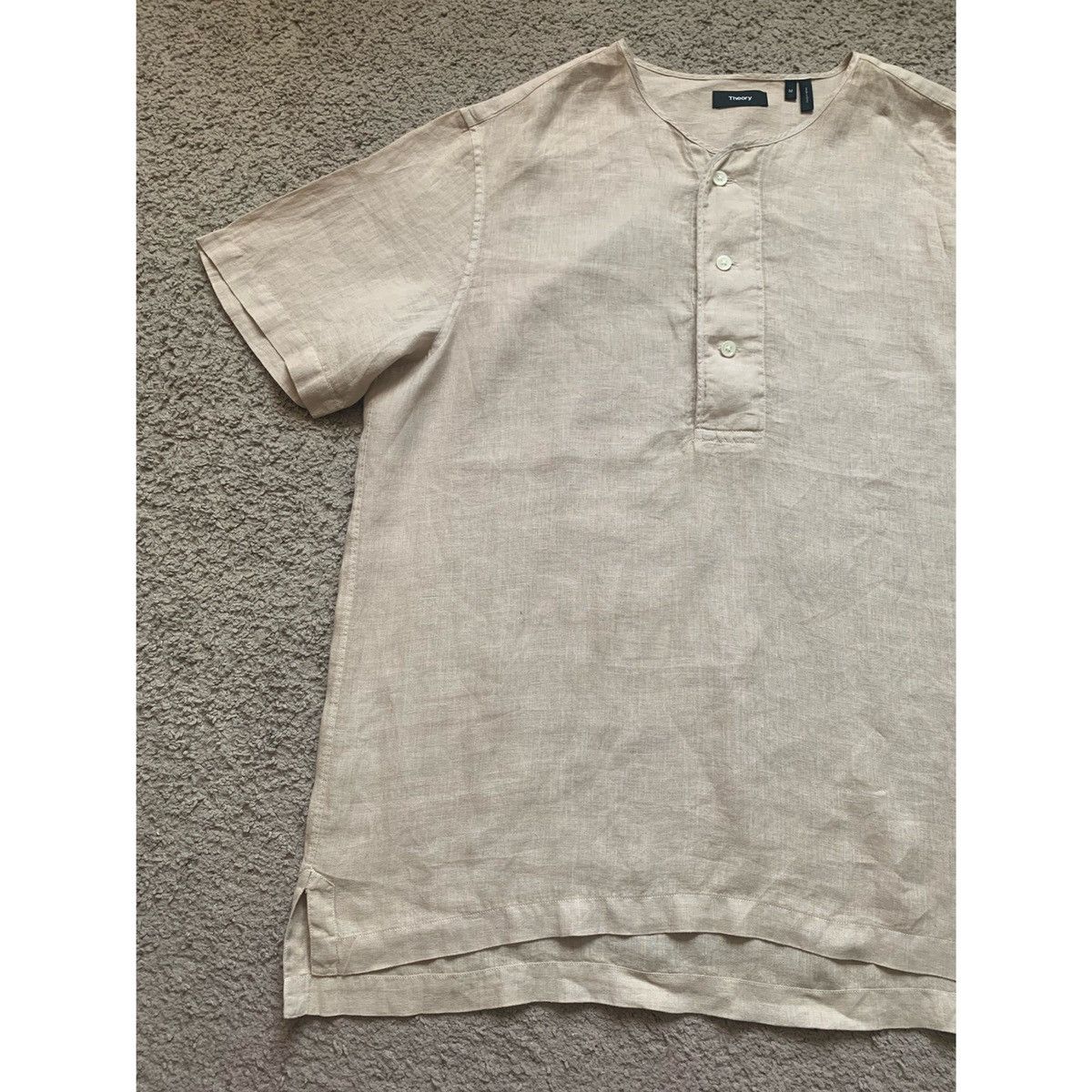 Theory THEORY HENLEY KHAKI LINEN JERSEY Size US M / EU 48-50 / 2 - 9 Thumbnail