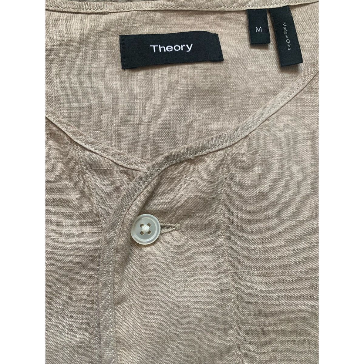 Theory THEORY HENLEY KHAKI LINEN JERSEY Size US M / EU 48-50 / 2 - 11 Thumbnail