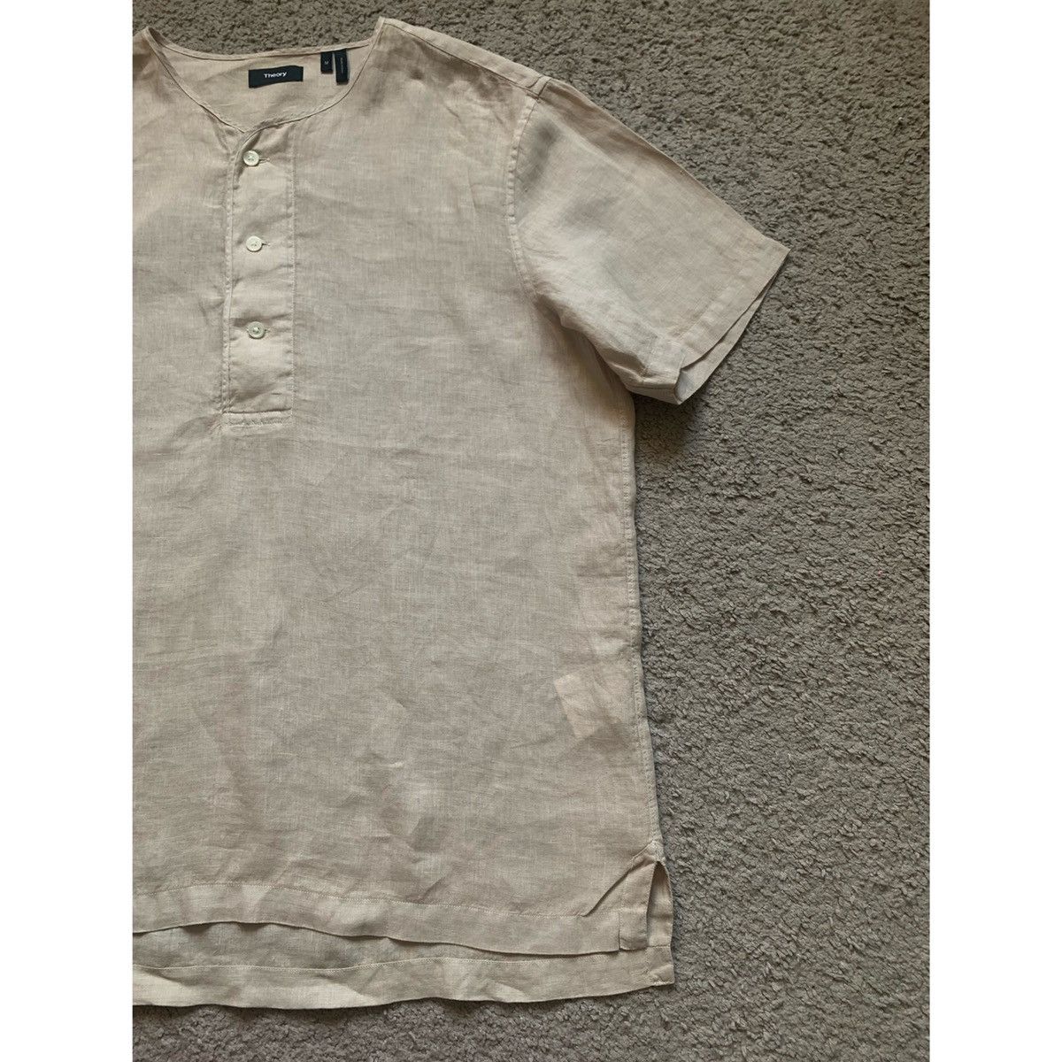 Theory THEORY HENLEY KHAKI LINEN JERSEY Size US M / EU 48-50 / 2 - 8 Thumbnail