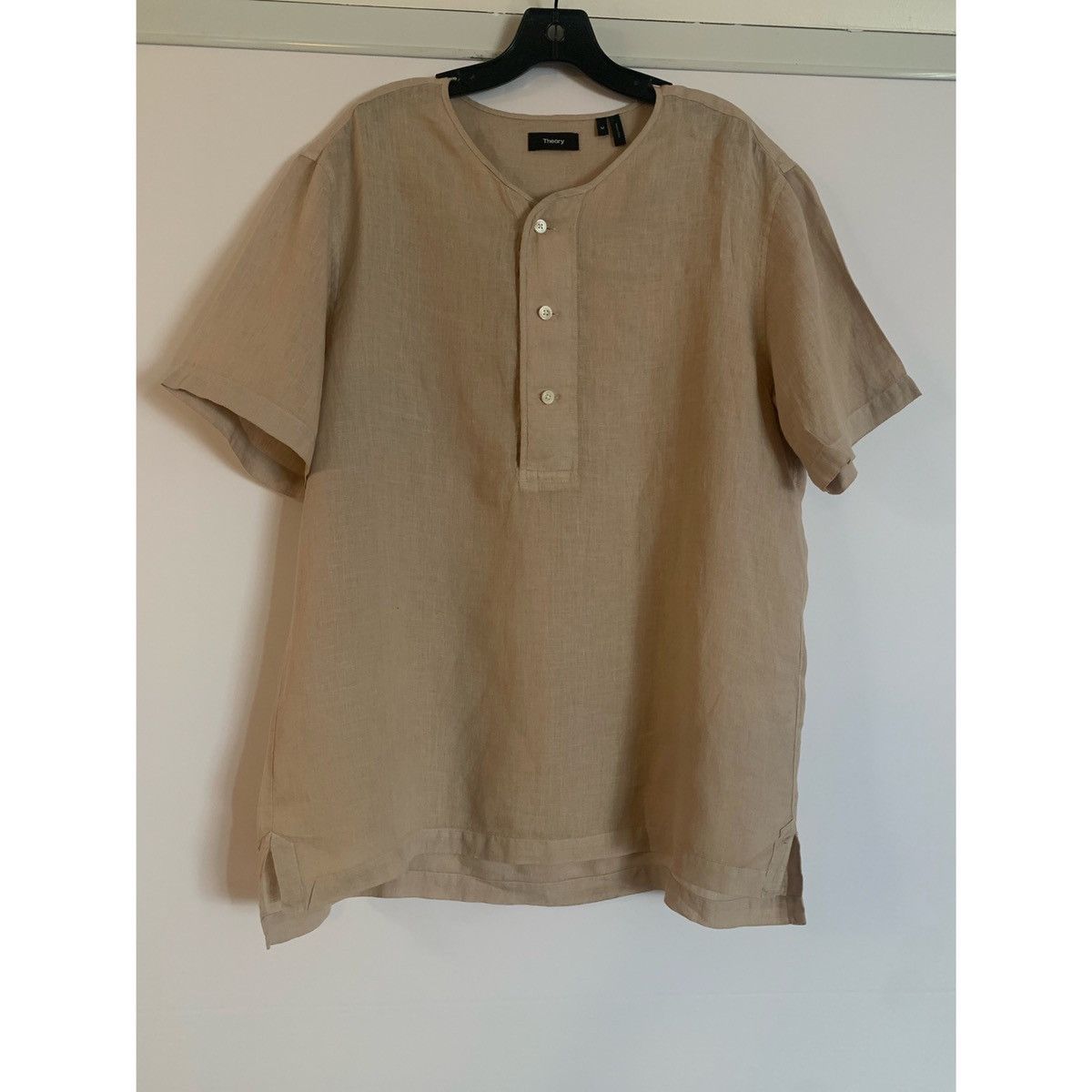 Theory THEORY HENLEY KHAKI LINEN JERSEY Size US M / EU 48-50 / 2 - 6 Thumbnail