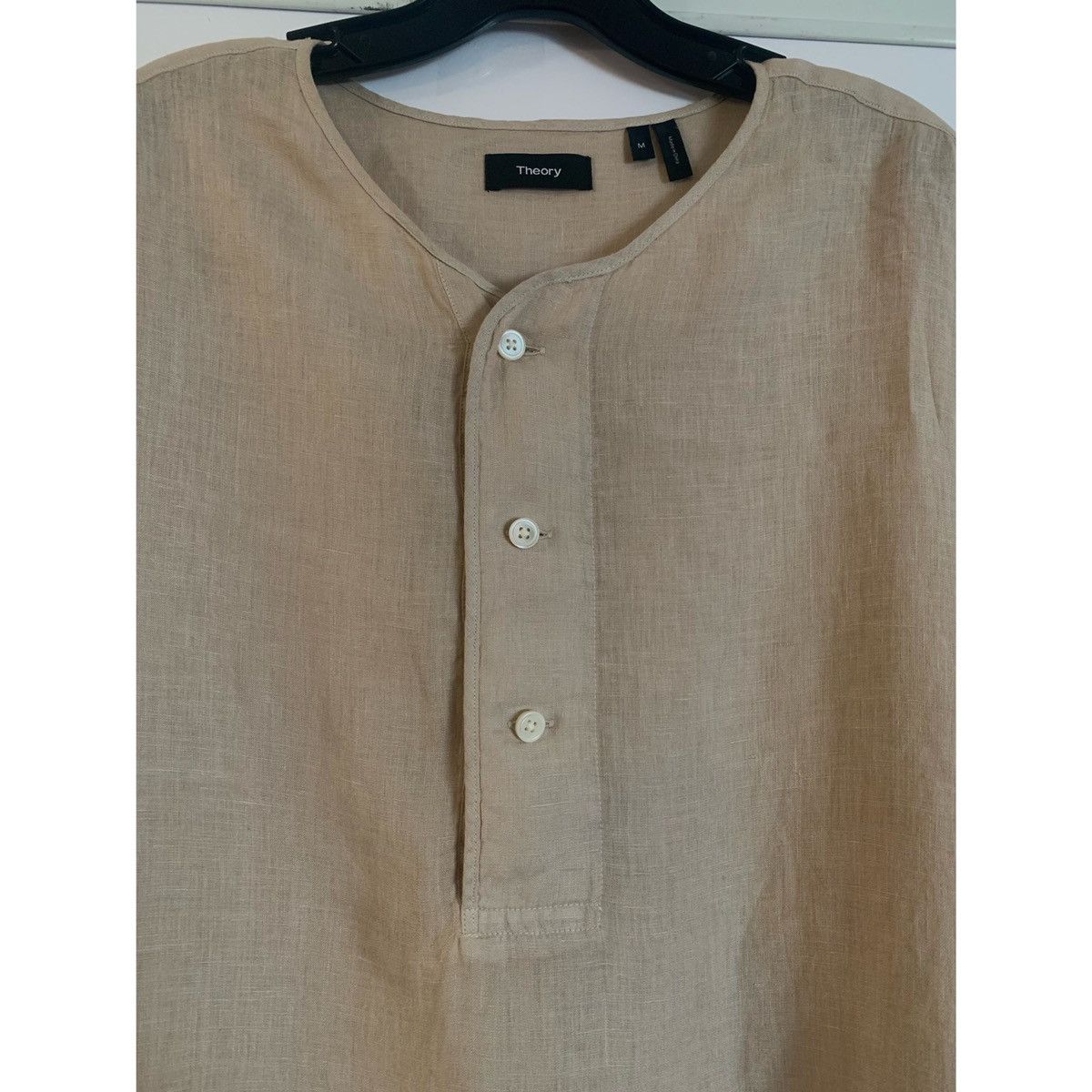 Theory THEORY HENLEY KHAKI LINEN JERSEY Size US M / EU 48-50 / 2 - 4 Thumbnail