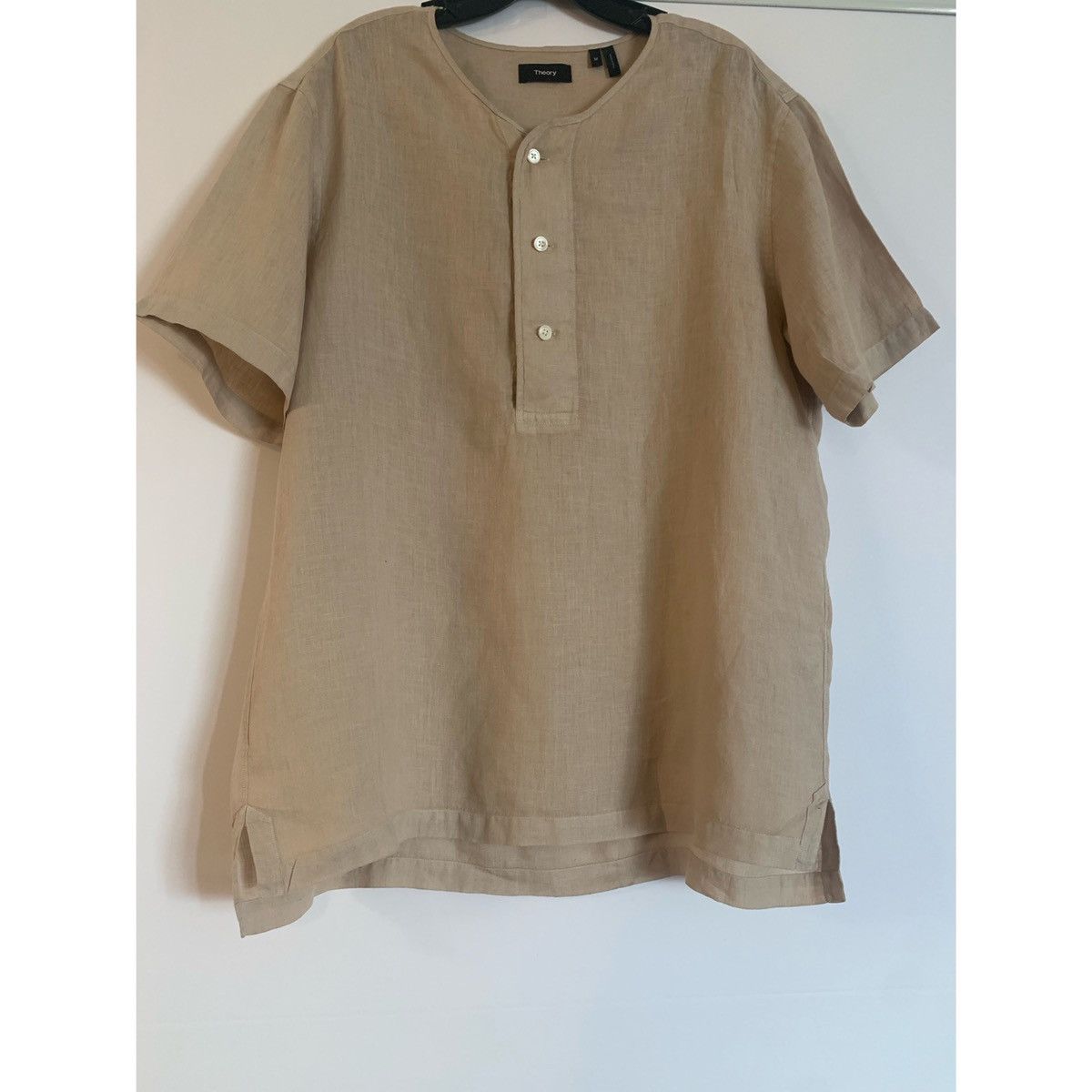 Theory THEORY HENLEY KHAKI LINEN JERSEY Size US M / EU 48-50 / 2 - 1 Thumbnail