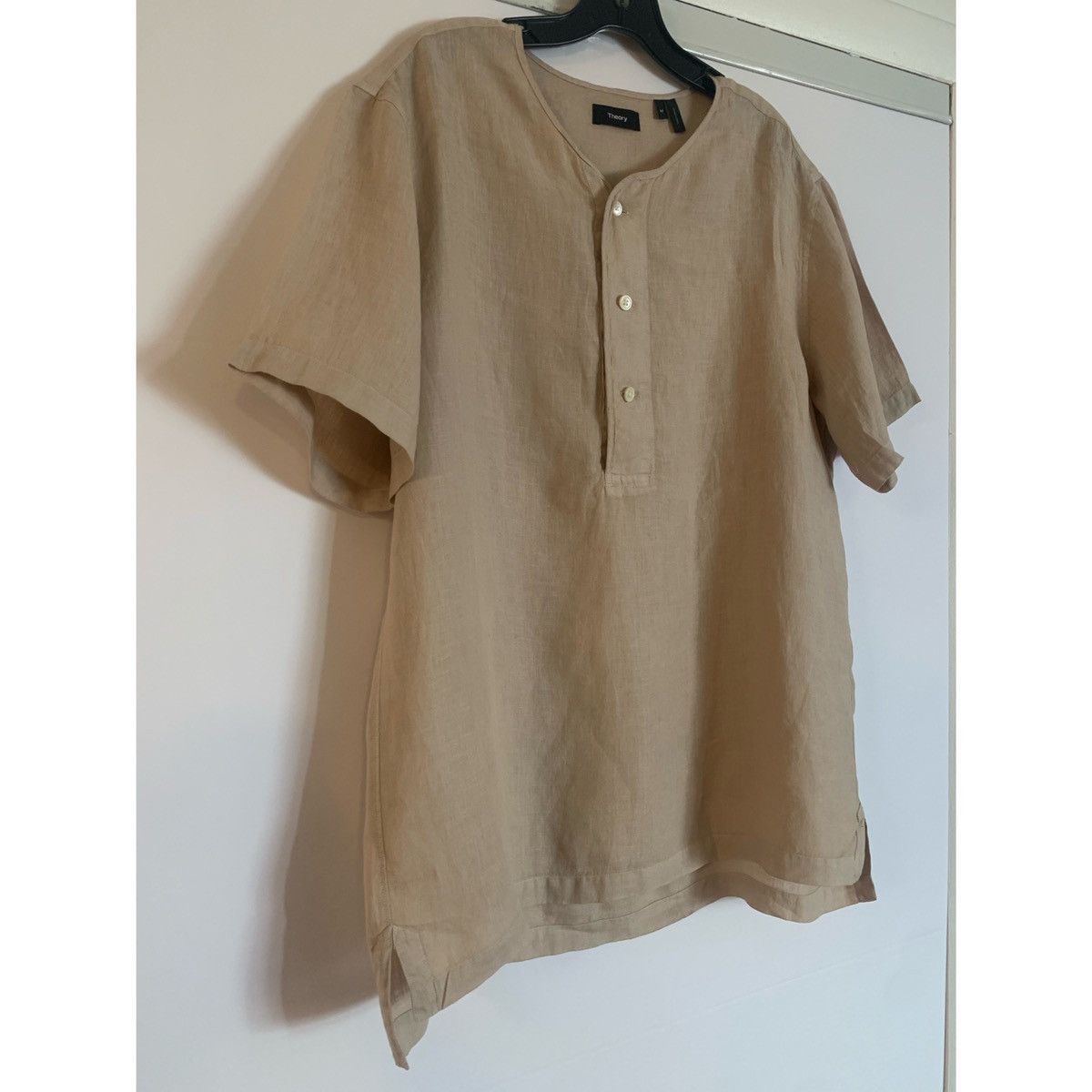 Theory THEORY HENLEY KHAKI LINEN JERSEY Size US M / EU 48-50 / 2 - 3 Thumbnail