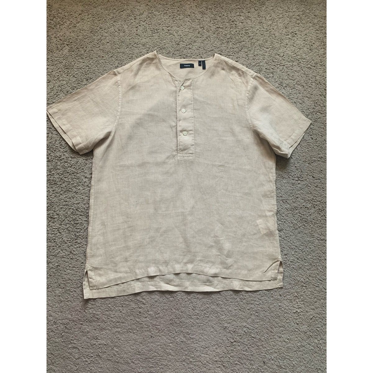 Theory THEORY HENLEY KHAKI LINEN JERSEY Size US M / EU 48-50 / 2 - 7 Thumbnail