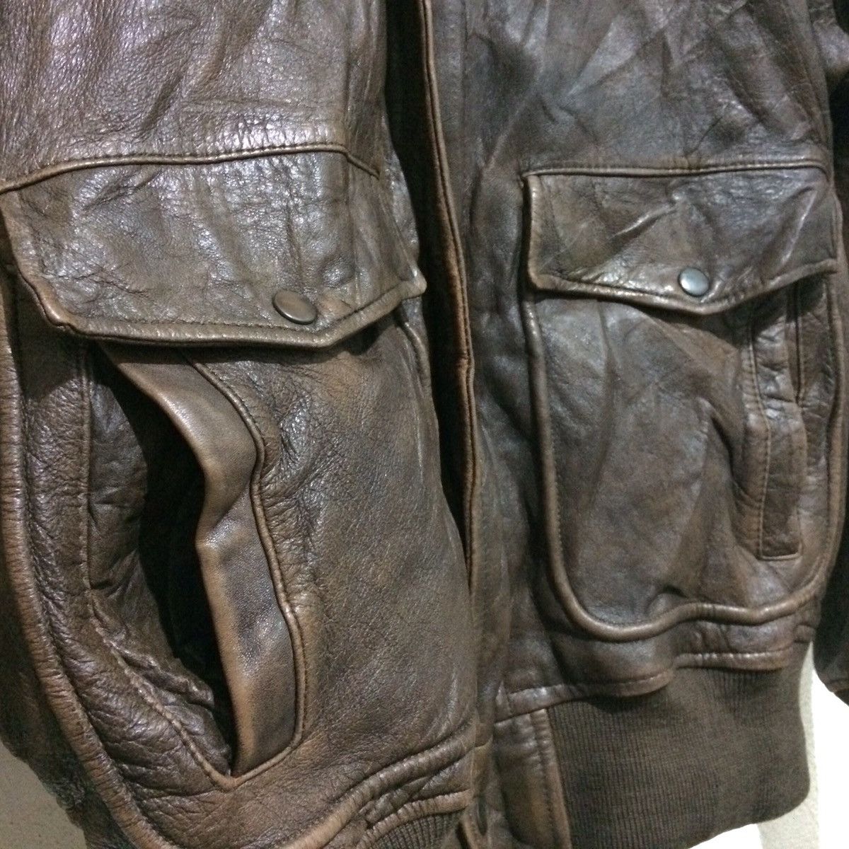 Genuine Leather Vintage 70s HARLEY DAVIDSON Motorcycle Leather Bomber Siz40 Size US L / EU 52-54 / 3 - 4 Thumbnail