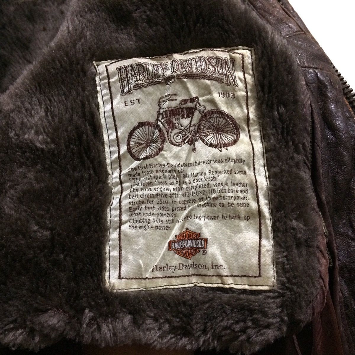 Genuine Leather Vintage 70s HARLEY DAVIDSON Motorcycle Leather Bomber Siz40 Size US L / EU 52-54 / 3 - 10 Thumbnail