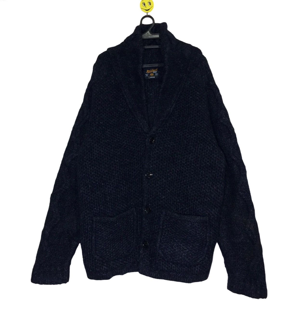 Vintage 80's Woolrich Wool Fleece Jumper Winter Jacket made italy Size US L / EU 52-54 / 3 - 1 Thumbnail