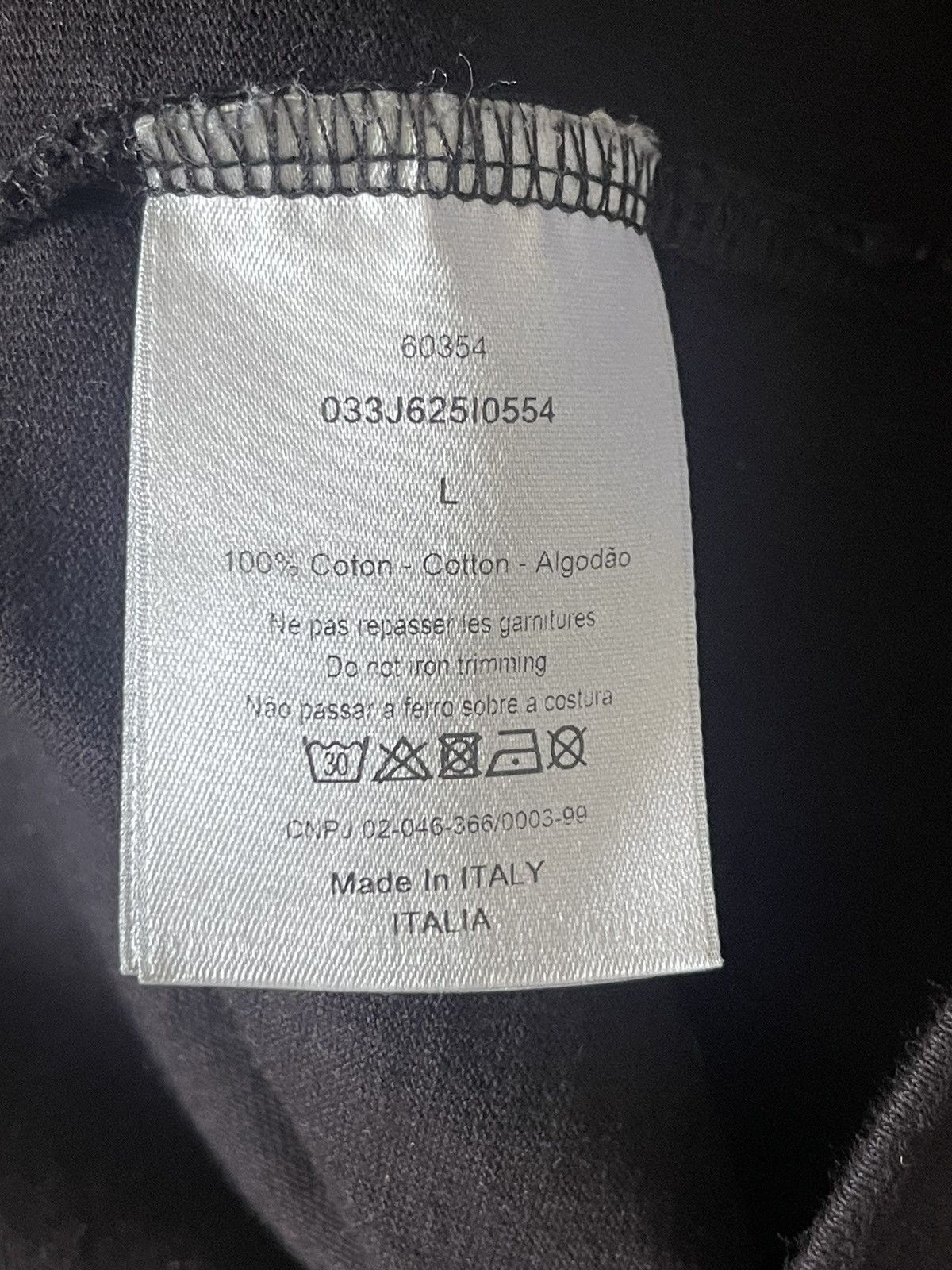 Christian Dior Monsieur Black Dior Cotton Logo Shirt Size US L / EU 52-54 / 3 - 3 Thumbnail