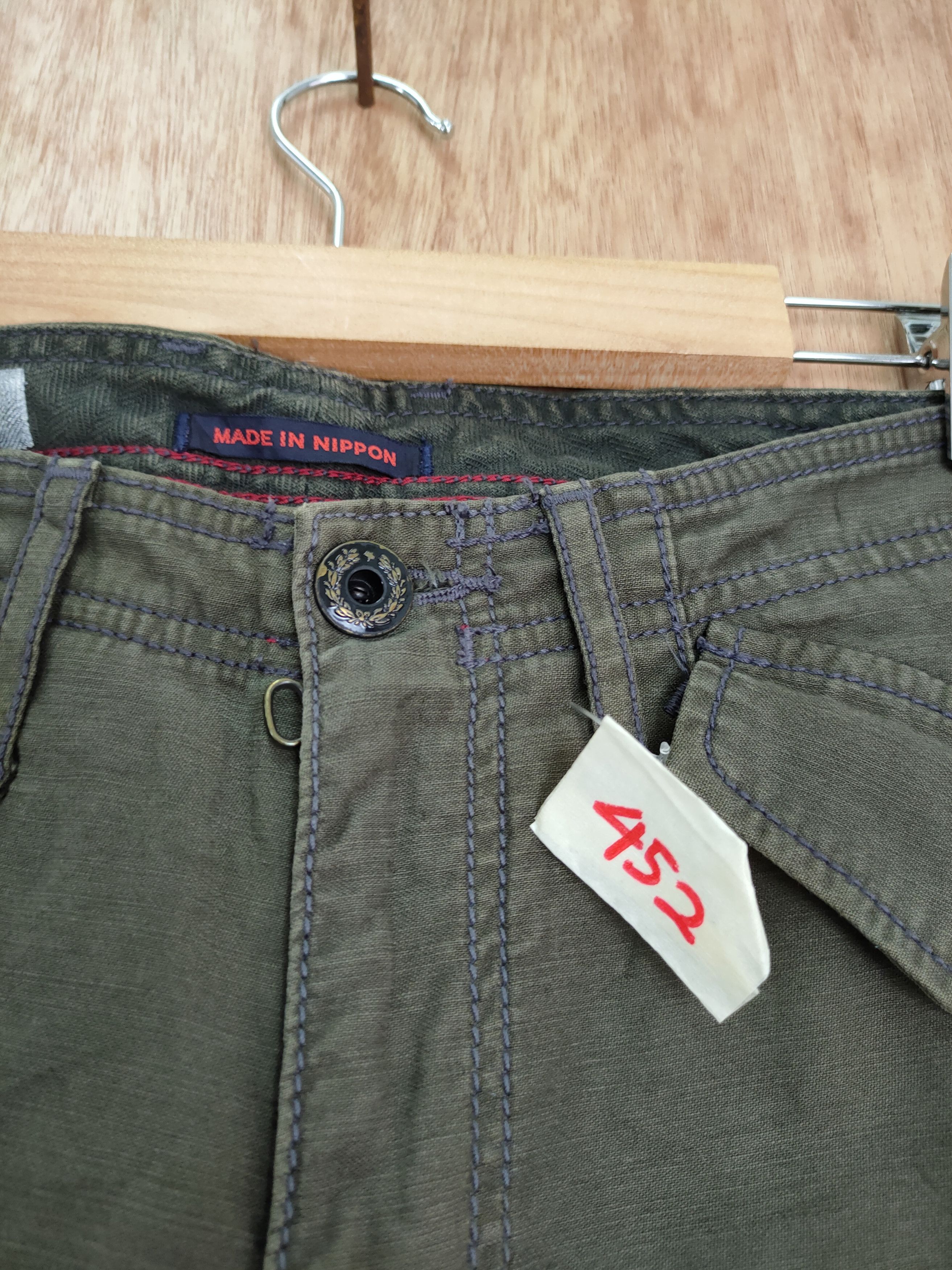 Japanese Brand DL Surplus made in nippon cargo multipocket pants #452 Size US 28 / EU 44 - 4 Thumbnail