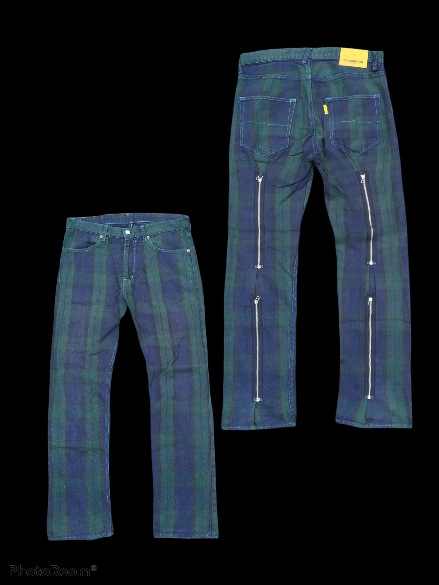 Japanese Brand PUNK SEDITIONARIES TARTAN ZIPPER MARKDADDY PANTS Size US 31 - 1 Thumbnail