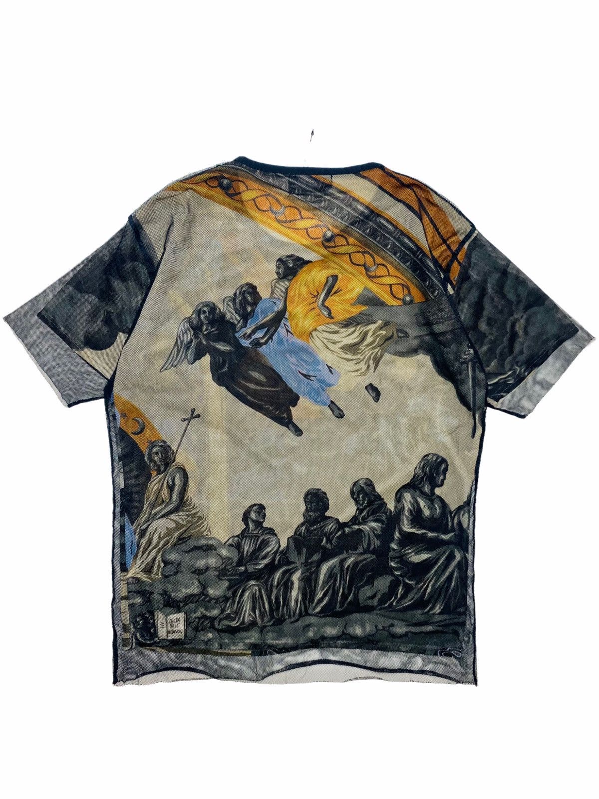 image of Sold Out Yoshiyuki Konishi - Mythology Layered Mesh Top in Black, Men's (Size Medium)