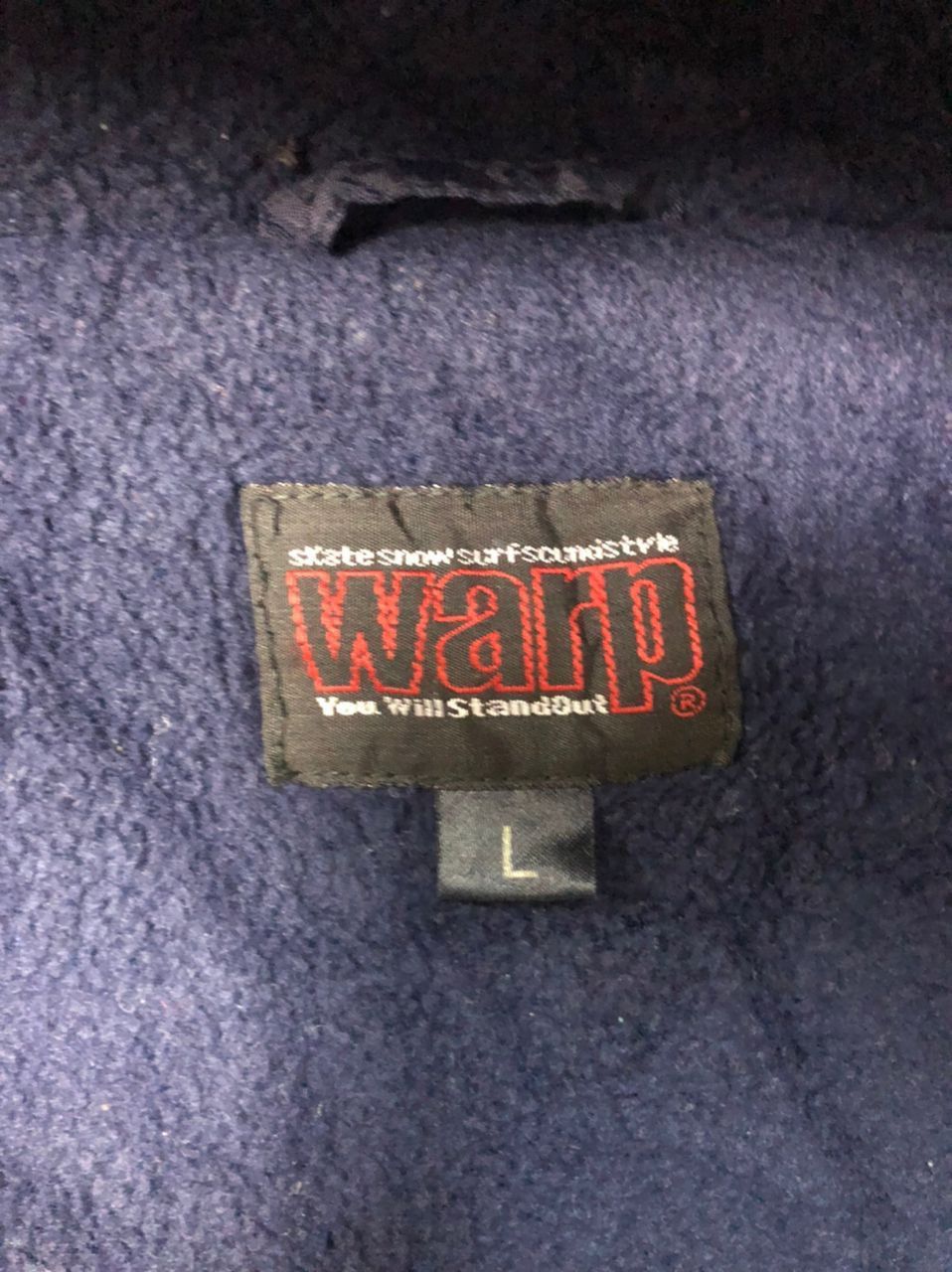 Japanese Brand Vintage Warp Embroidery Big Logo Zipper Ups Hoodie Jacket Size US XL / EU 56 / 4 - 10 Thumbnail