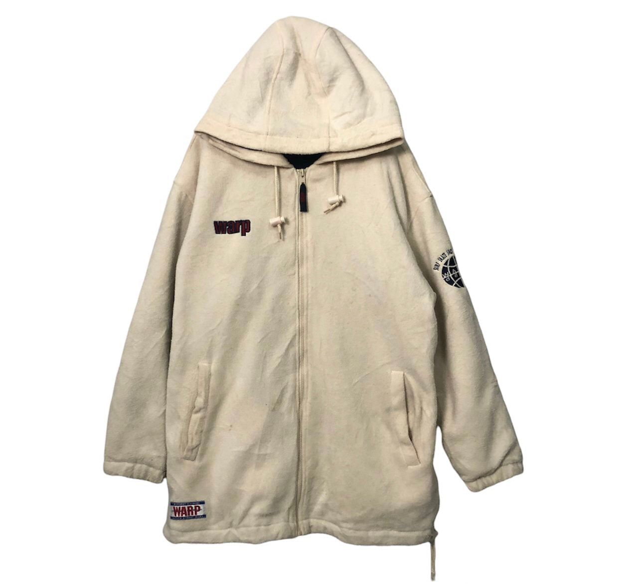Japanese Brand Vintage Warp Embroidery Big Logo Zipper Ups Hoodie Jacket Size US XL / EU 56 / 4 - 2 Thumbnail