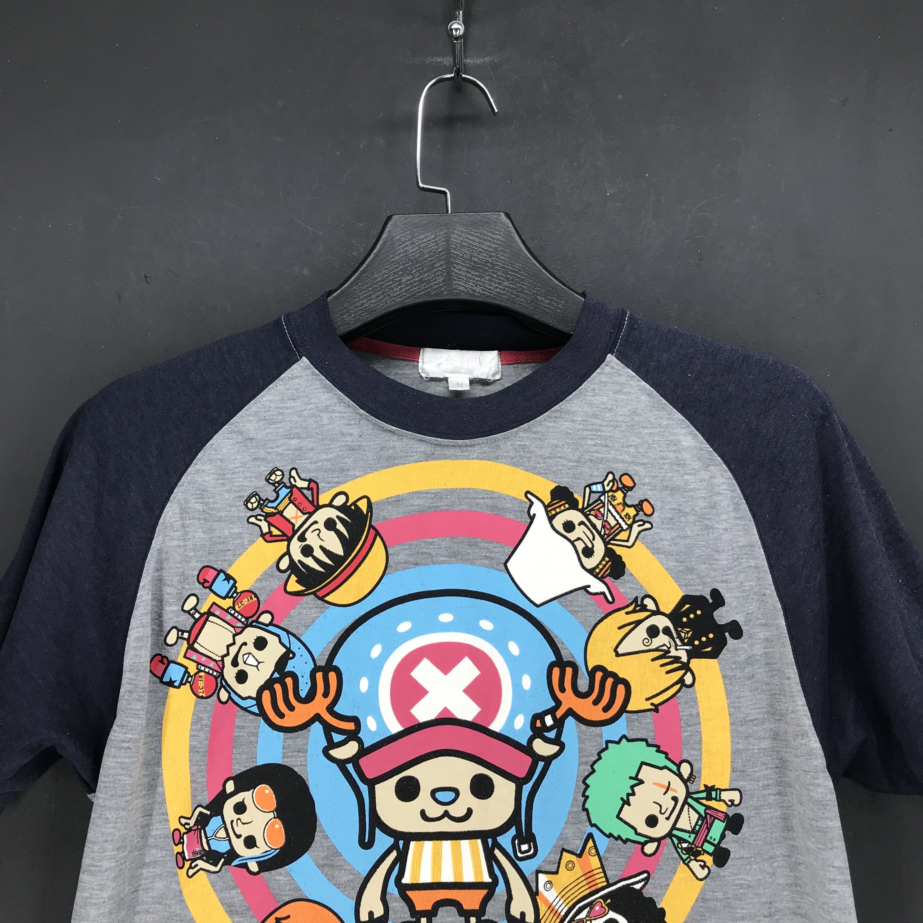 Japanese Brand One Piece All Nakama Characters Graphic Printed Tee #1849-73 Size US M / EU 48-50 / 2 - 2 Thumbnail