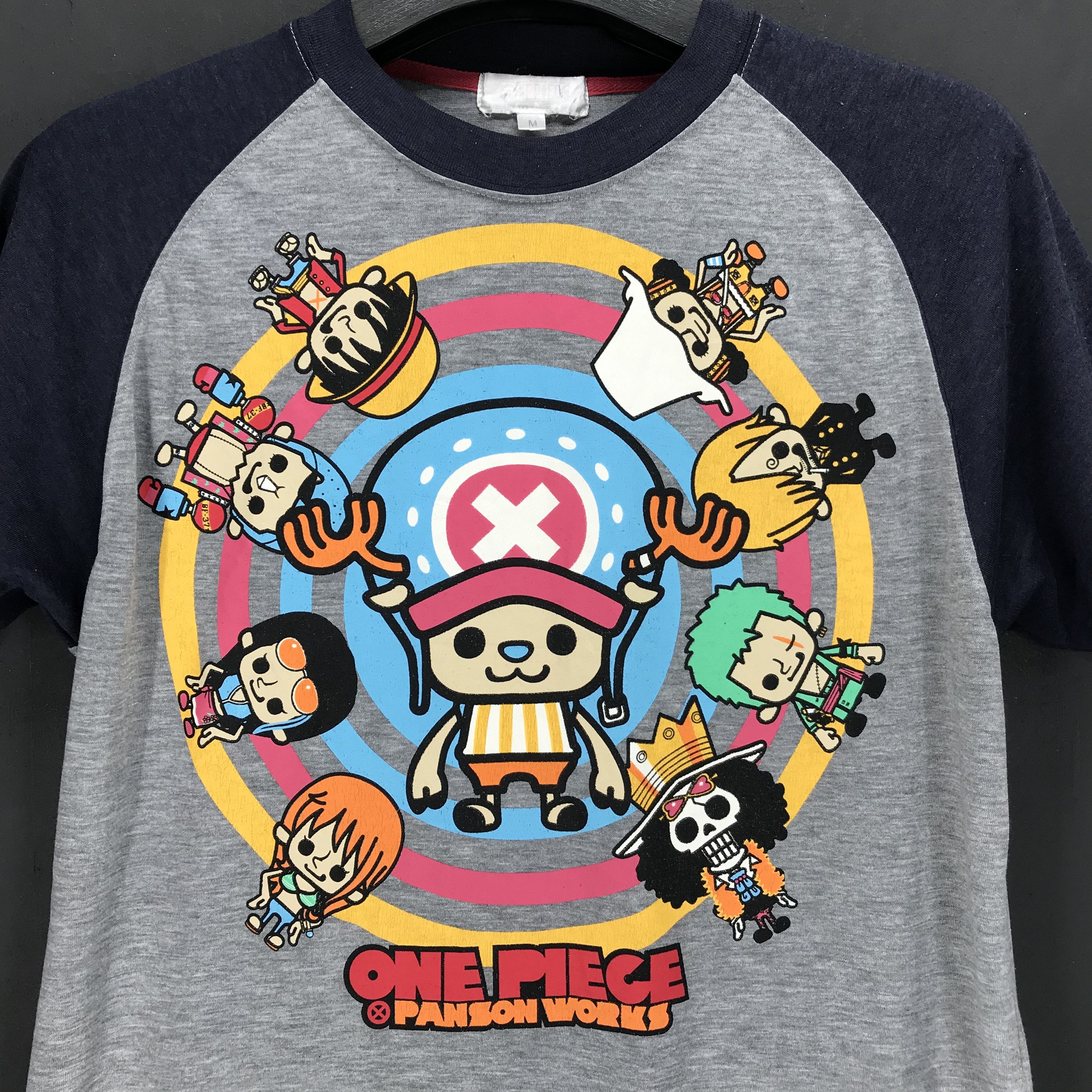 Japanese Brand One Piece All Nakama Characters Graphic Printed Tee #1849-73 Size US M / EU 48-50 / 2 - 3 Thumbnail