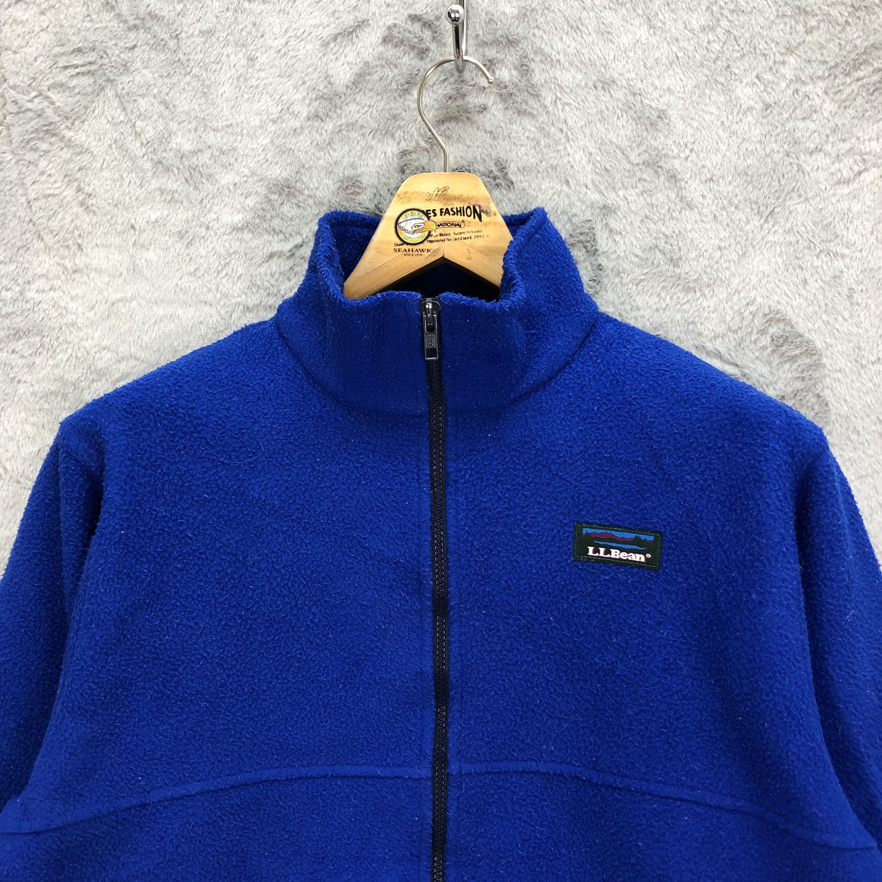L.L. Bean Vintage L.L. Bean Deep Pile Blue Fleece Jacket #5435-190 Size US S / EU 44-46 / 1 - 2 Thumbnail
