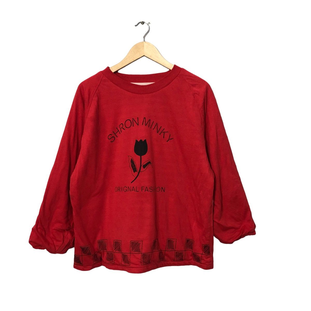 Japanese Brand Vintage Shron Minky Big Logo Reversible Long Sleeve Shirt Size L / US 10 / IT 46 - 1 Thumbnail