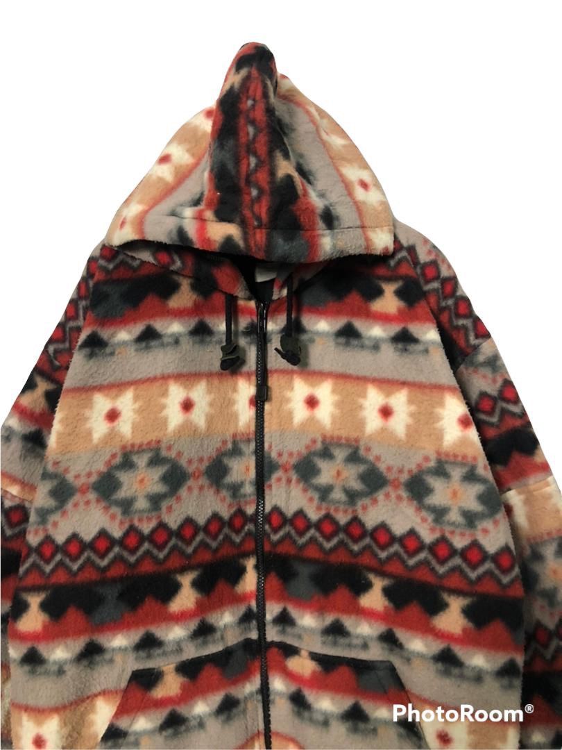 Mizuno Vintage Mizuno Eurus Zip Up Hoodie Navajo Jacket Size US XL / EU 56 / 4 - 4 Thumbnail