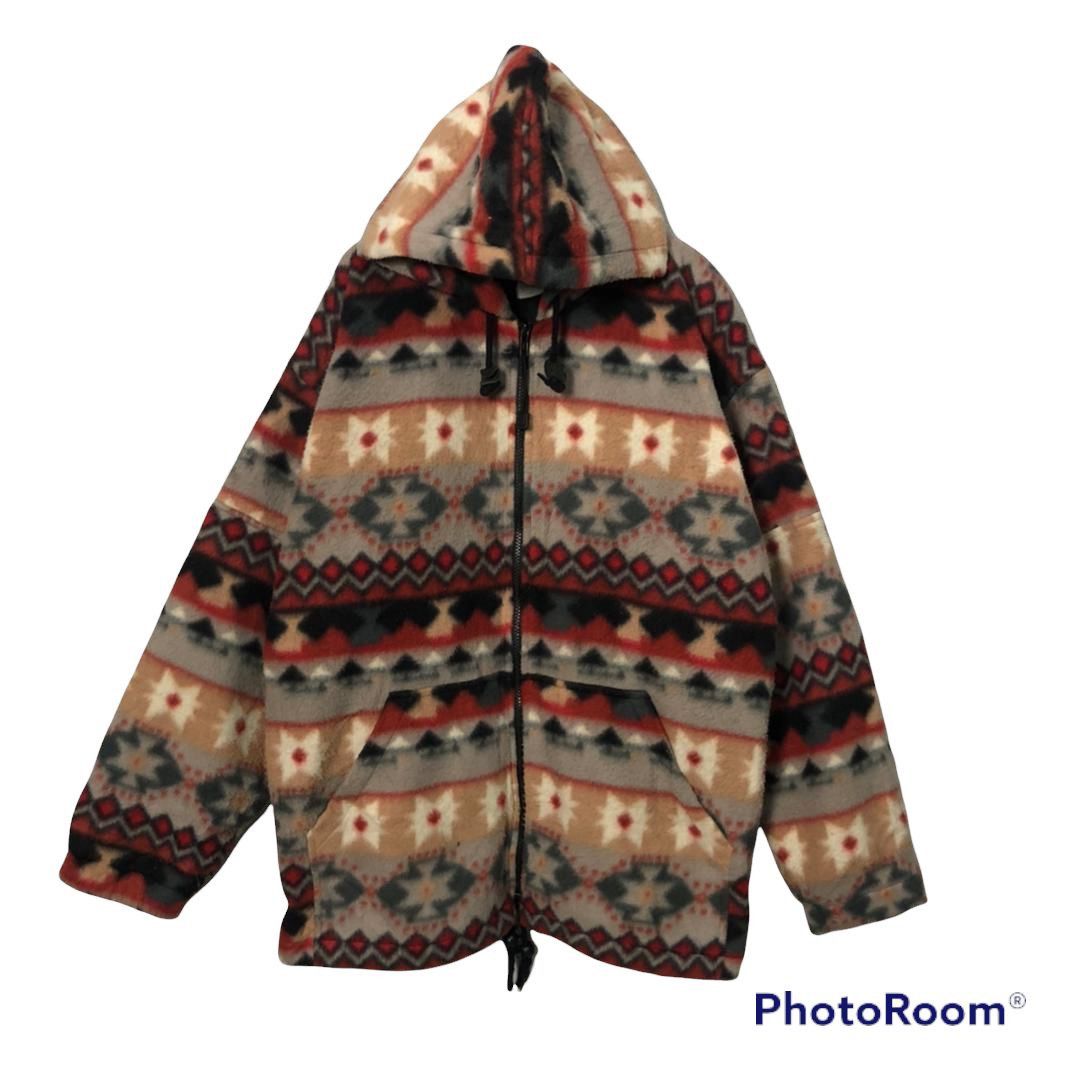 Mizuno Vintage Mizuno Eurus Zip Up Hoodie Navajo Jacket Size US XL / EU 56 / 4 - 1 Thumbnail