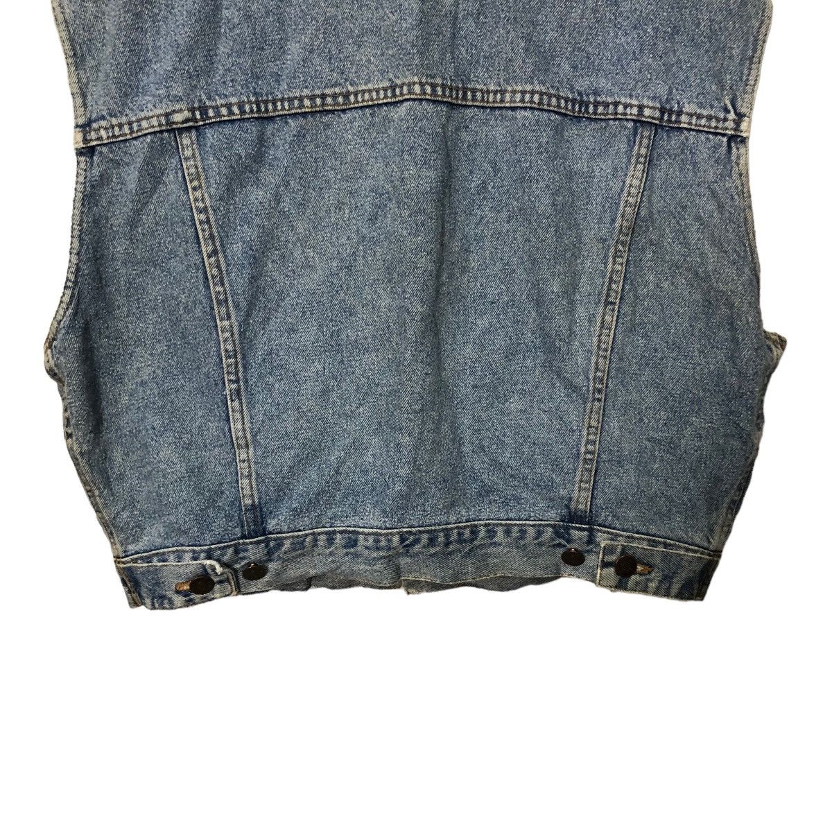 Sisley Vintage Sisley Button Ups Faded Denim Vest Made in Italy Size L / US 10 / IT 46 - 6 Thumbnail
