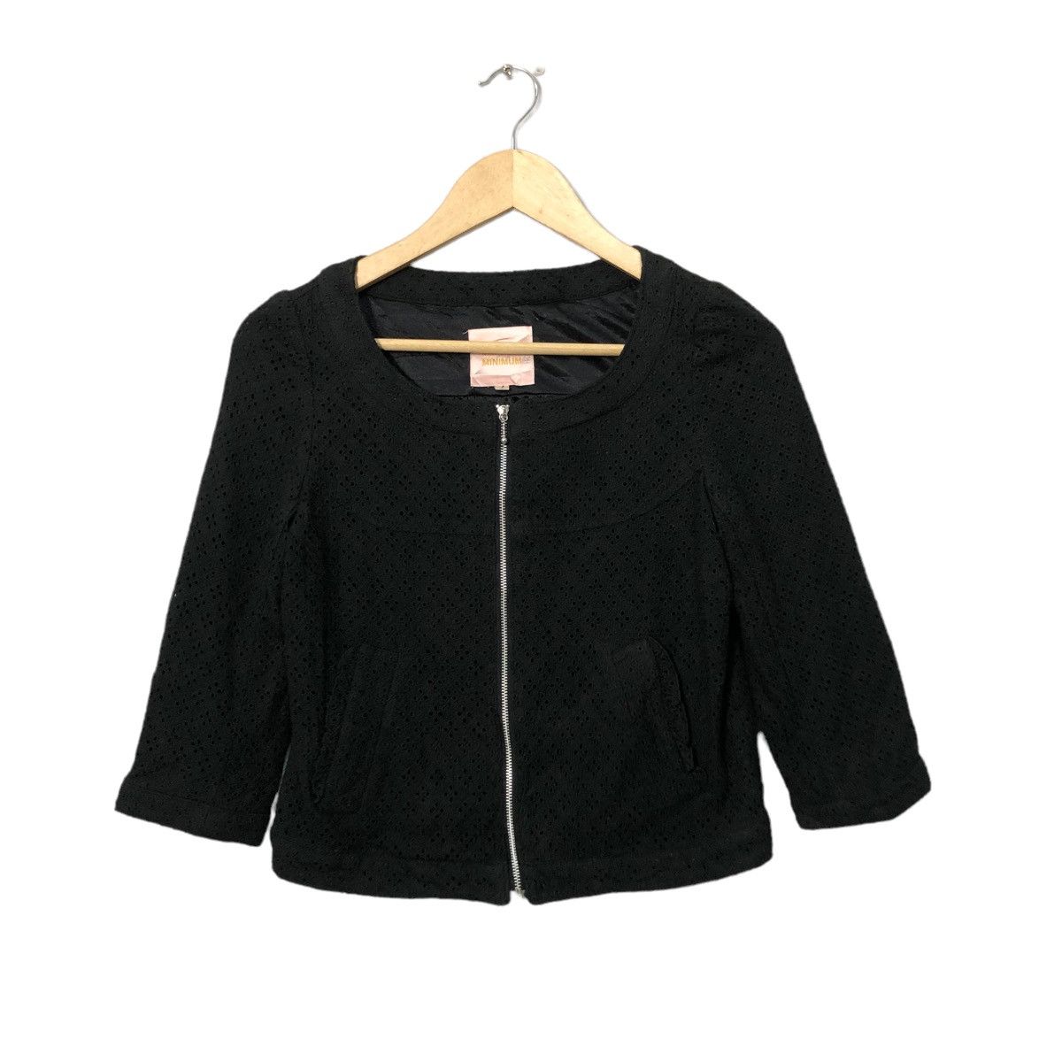 Minimum Vintage Minimum Minimum Zipper Ups Crop Top Jacket Size XS / US 0-2 / IT 36-38 - 1 Thumbnail