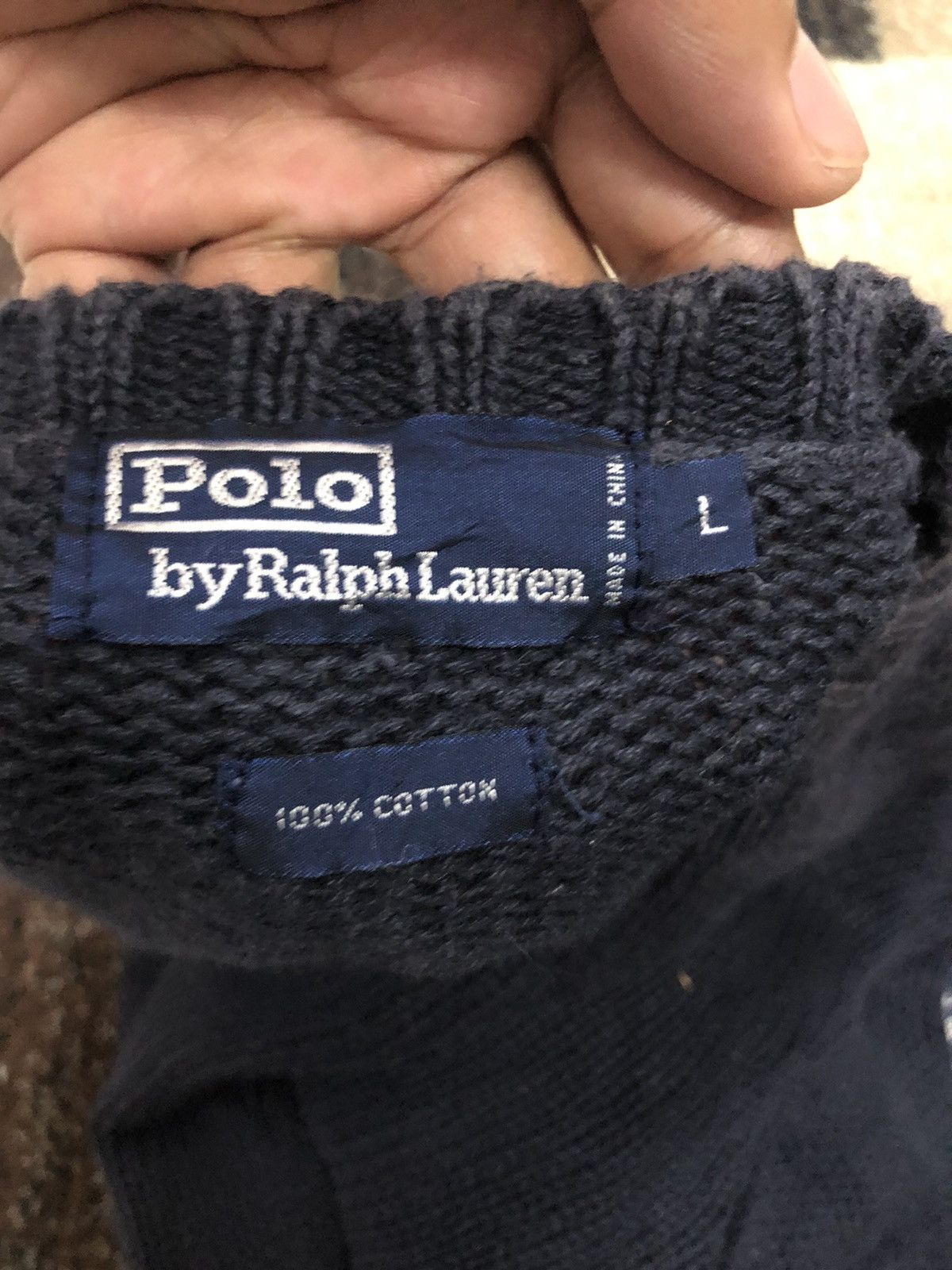 Polo Ralph Lauren × Vintage Vintage Polo Ralph Lauren Faded Knitwear Sweater Jumper Size US XL / EU 56 / 4 - 9 Thumbnail