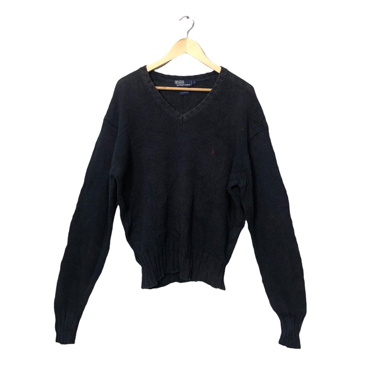 Polo Ralph Lauren × Vintage Vintage Polo Ralph Lauren Faded Knitwear Sweater Jumper Size US XL / EU 56 / 4 - 1 Thumbnail