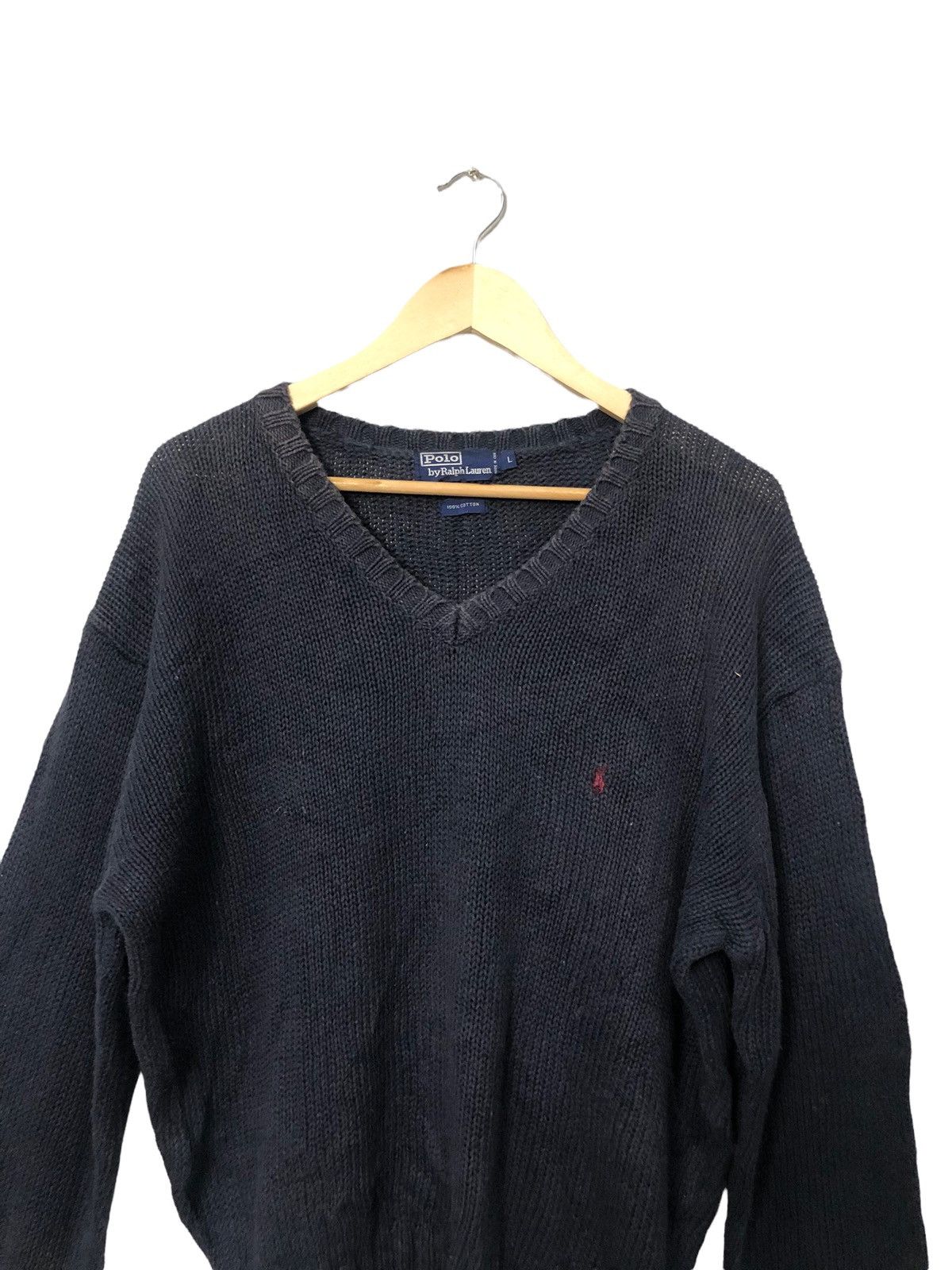 Polo Ralph Lauren × Vintage Vintage Polo Ralph Lauren Faded Knitwear Sweater Jumper Size US XL / EU 56 / 4 - 4 Thumbnail