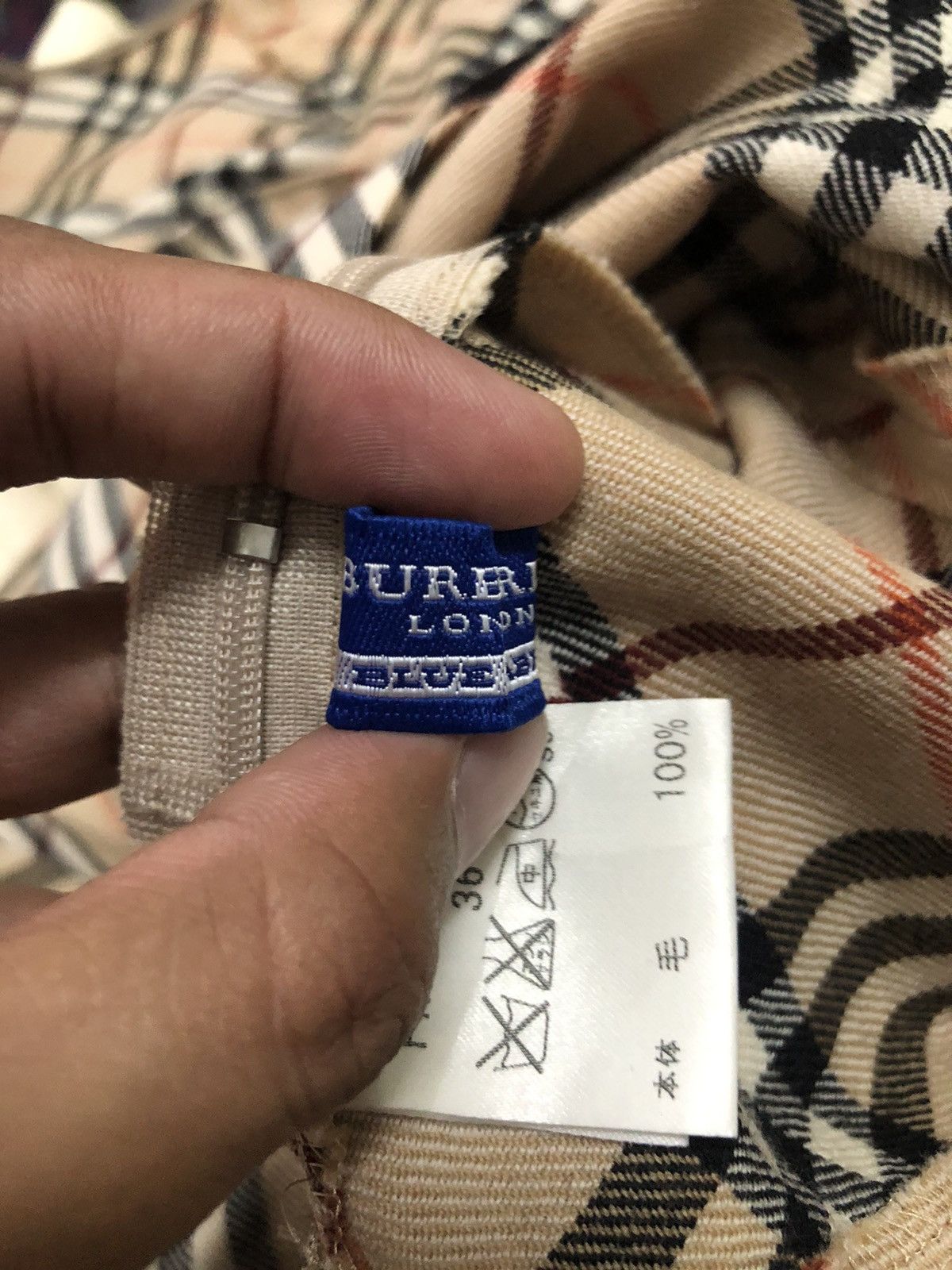 Burberry Vintage Burberry London Blue Rebel Nova Check Dress Size US XXS / EU 40 - 6 Thumbnail