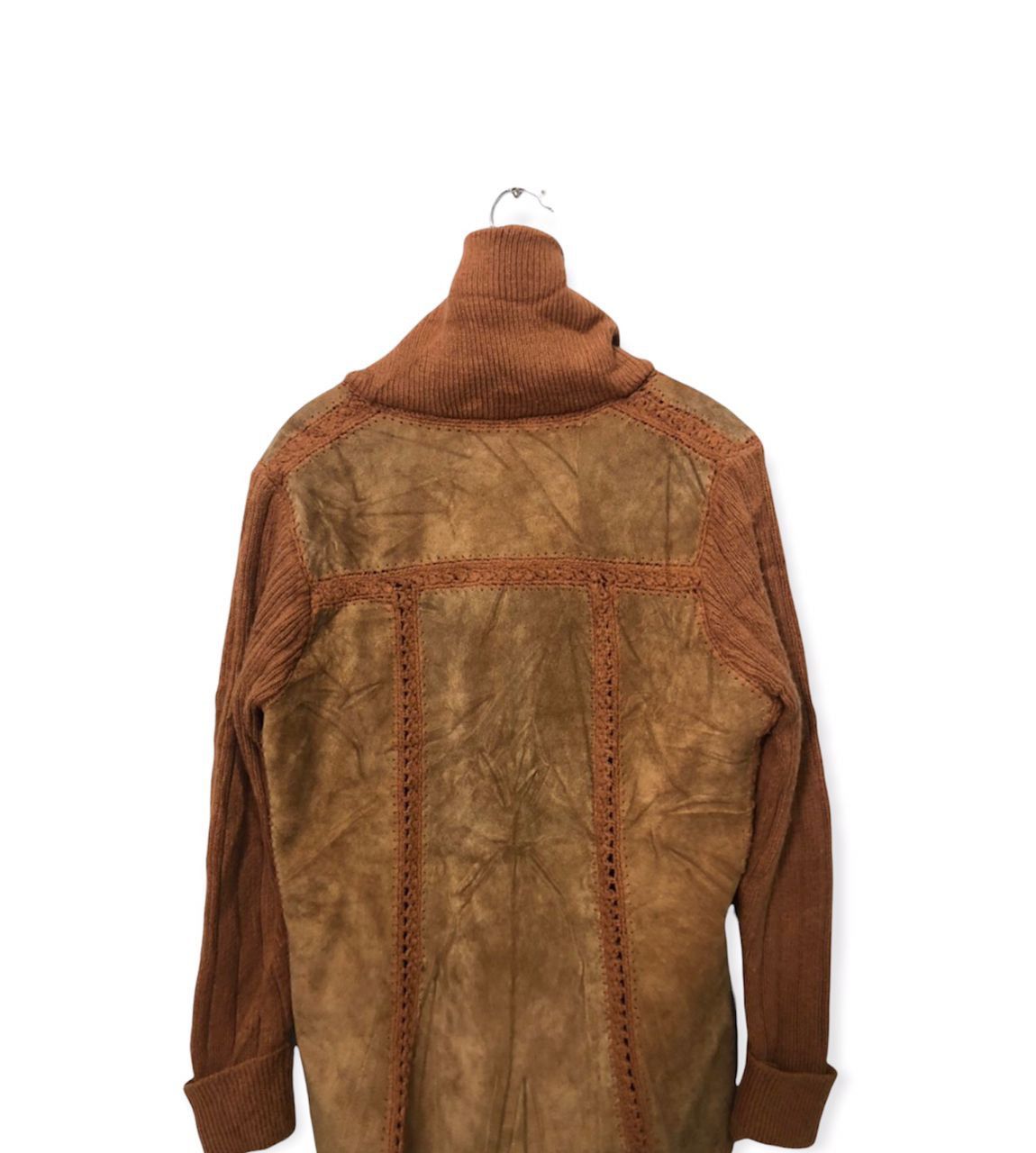 Japanese Brand Vintage Unbranded Distressed Button Ups Leather Jacket Size US S / EU 44-46 / 1 - 8 Thumbnail