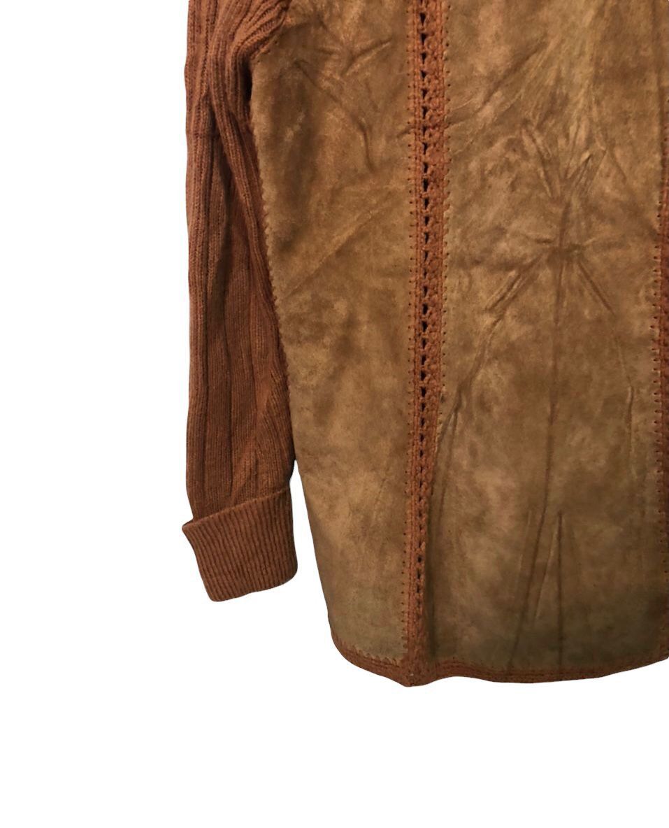 Japanese Brand Vintage Unbranded Distressed Button Ups Leather Jacket Size US S / EU 44-46 / 1 - 7 Thumbnail