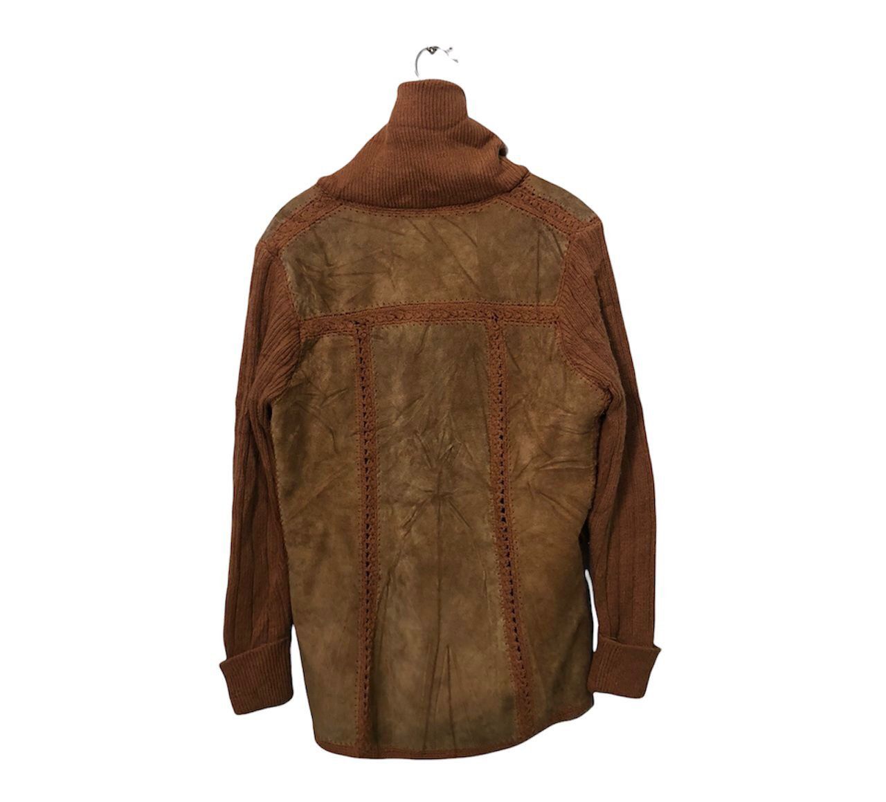 Japanese Brand Vintage Unbranded Distressed Button Ups Leather Jacket Size US S / EU 44-46 / 1 - 5 Thumbnail