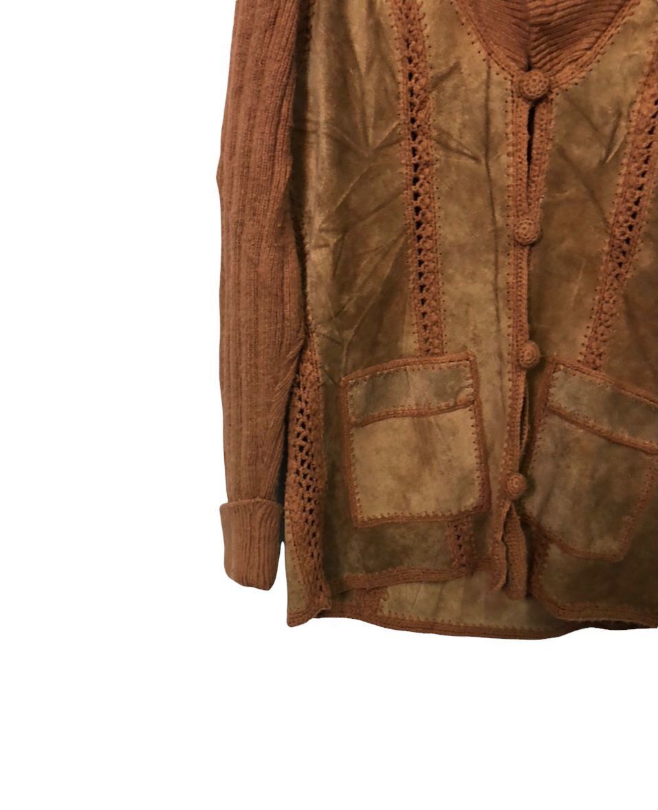 Japanese Brand Vintage Unbranded Distressed Button Ups Leather Jacket Size US S / EU 44-46 / 1 - 3 Thumbnail