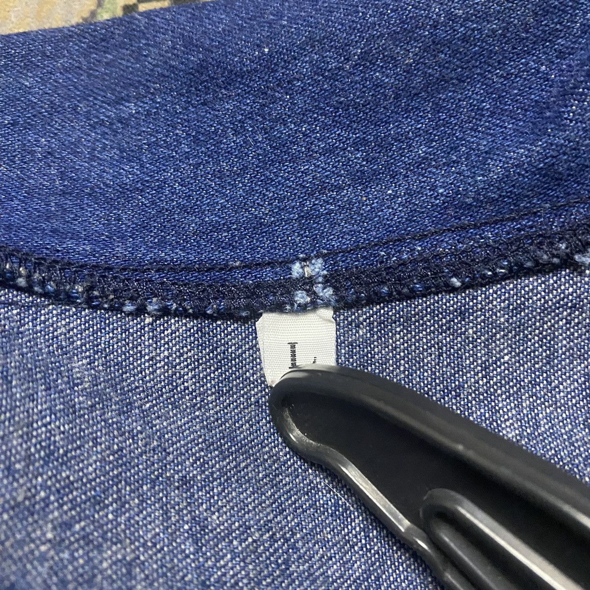 Vintage Vintage 80s Prison Denim Jacket Zipper Size US L / EU 52-54 / 3 - 15 Thumbnail