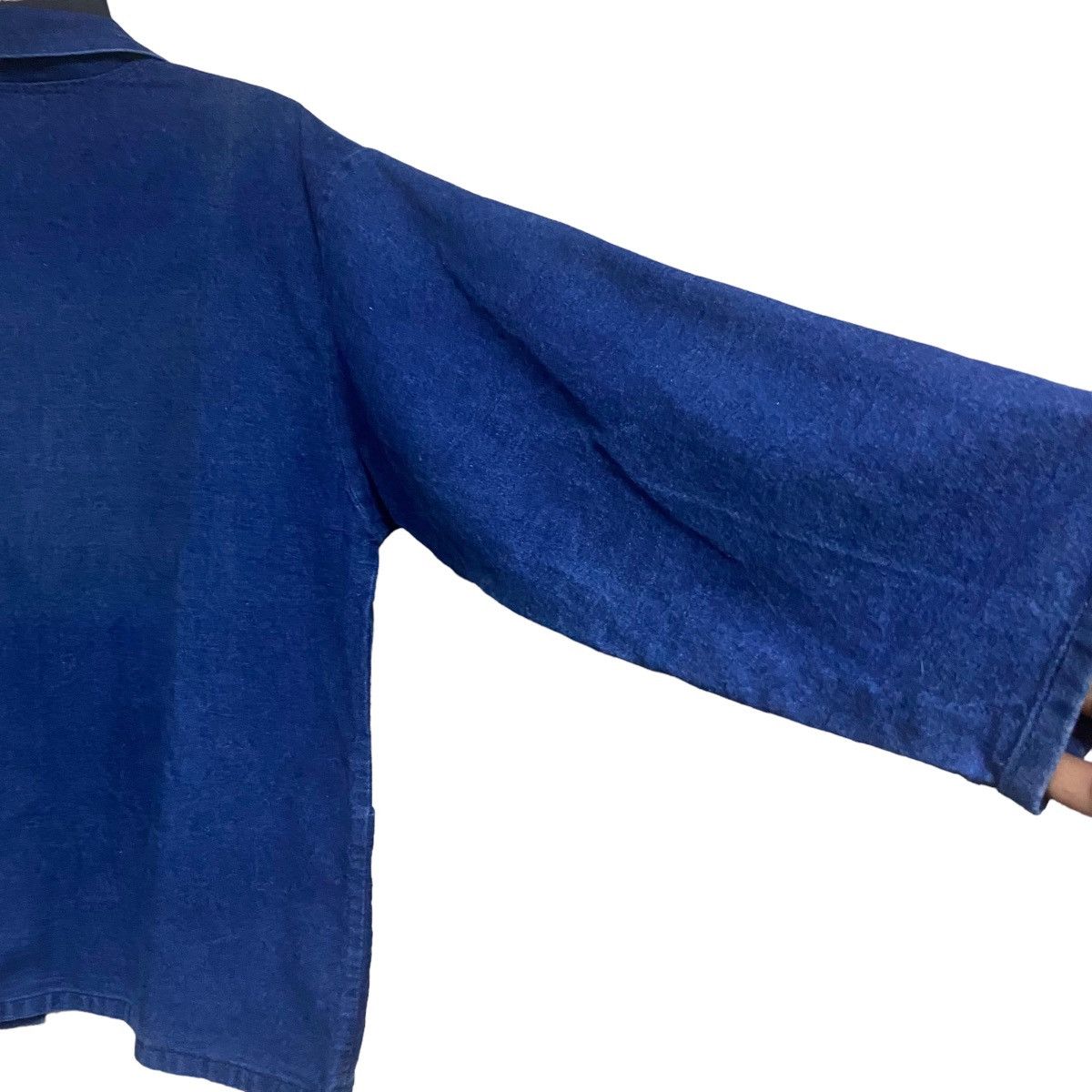 Vintage Vintage 80s Prison Denim Jacket Zipper Size US L / EU 52-54 / 3 - 14 Thumbnail
