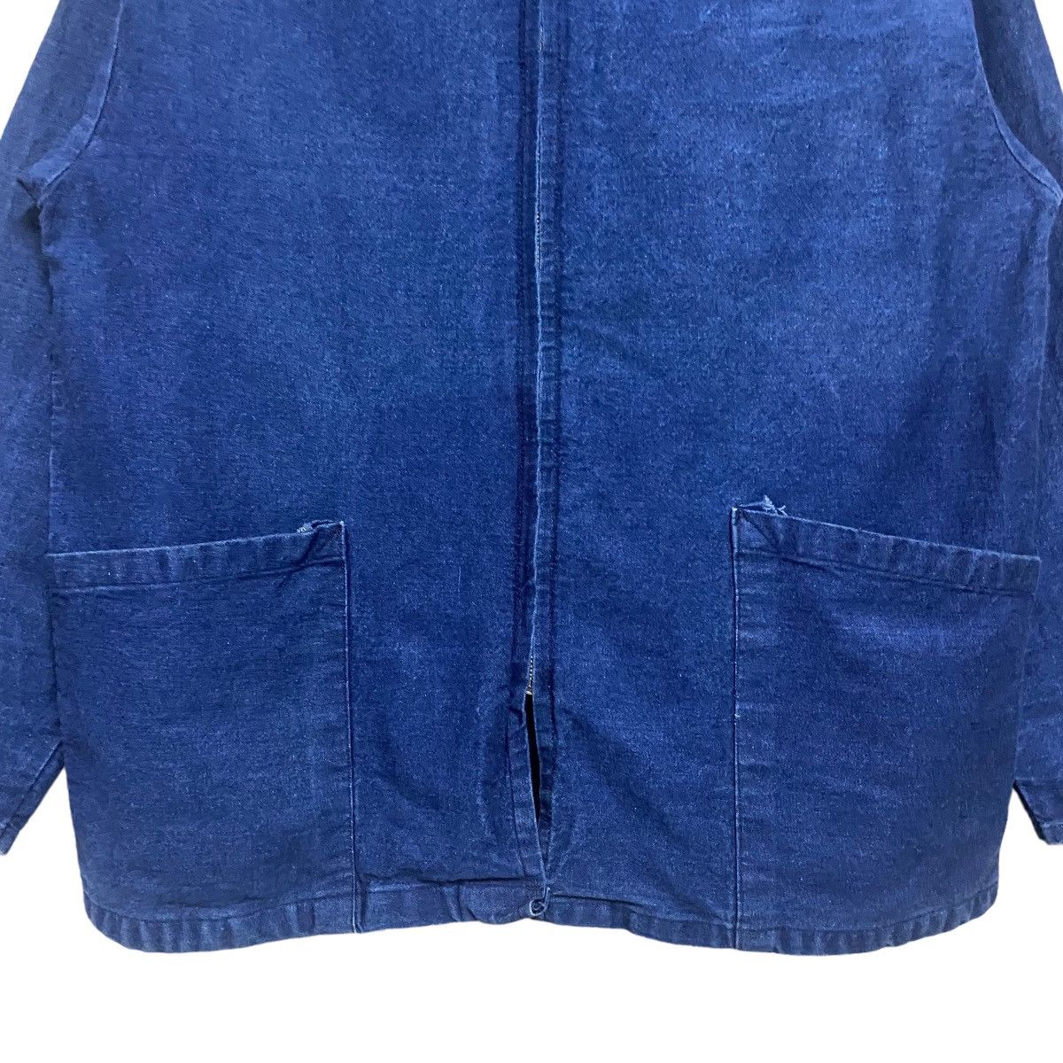 Vintage Vintage 80s Prison Denim Jacket Zipper Size US L / EU 52-54 / 3 - 5 Thumbnail