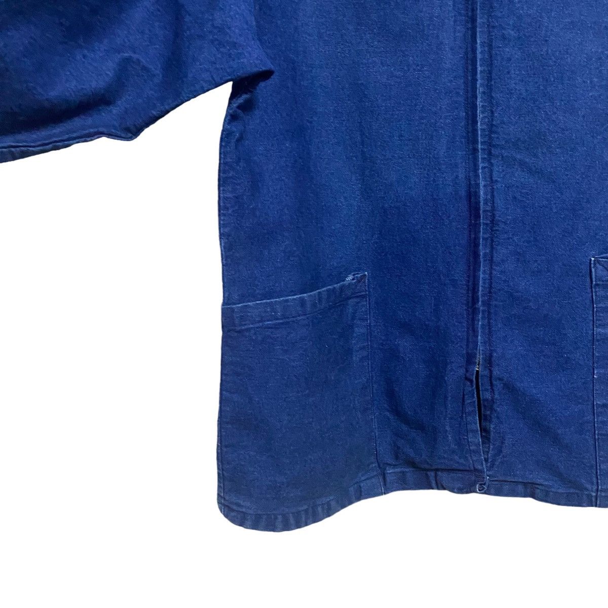 Vintage Vintage 80s Prison Denim Jacket Zipper Size US L / EU 52-54 / 3 - 6 Thumbnail