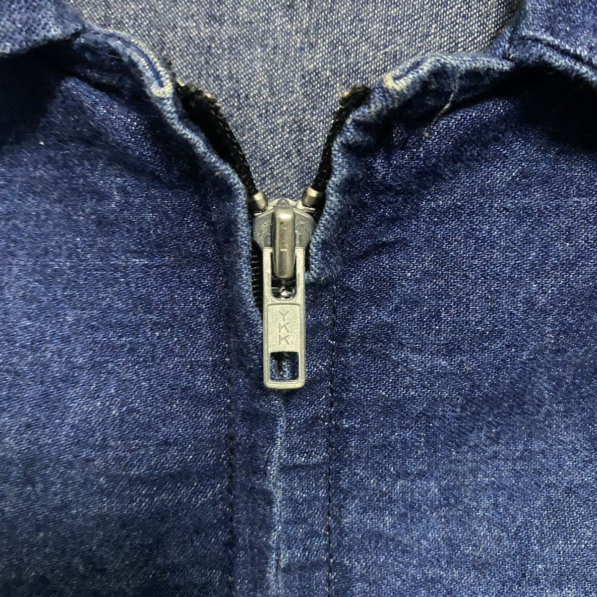 Vintage Vintage 80s Prison Denim Jacket Zipper Size US L / EU 52-54 / 3 - 16 Thumbnail